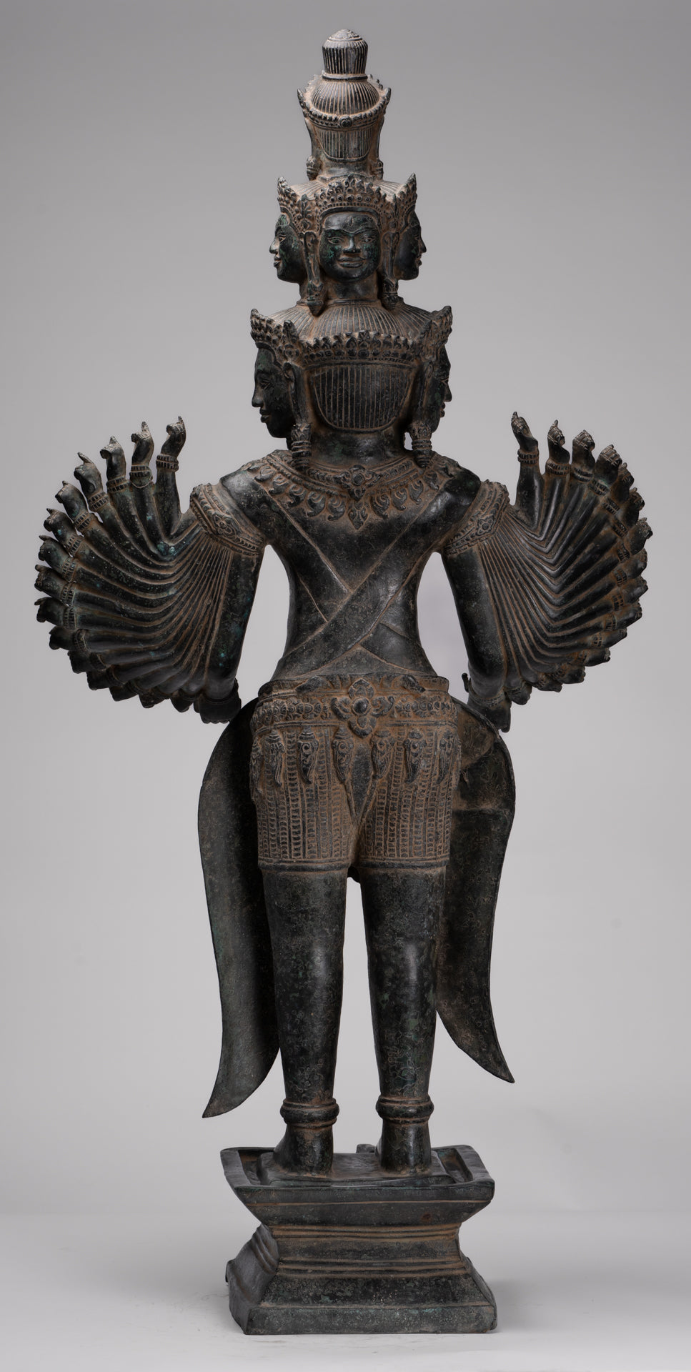 Deity Statue - Antique Khmer Style Angkor Wat Prajnaparamita Statue / Goddess - 110cm/44"