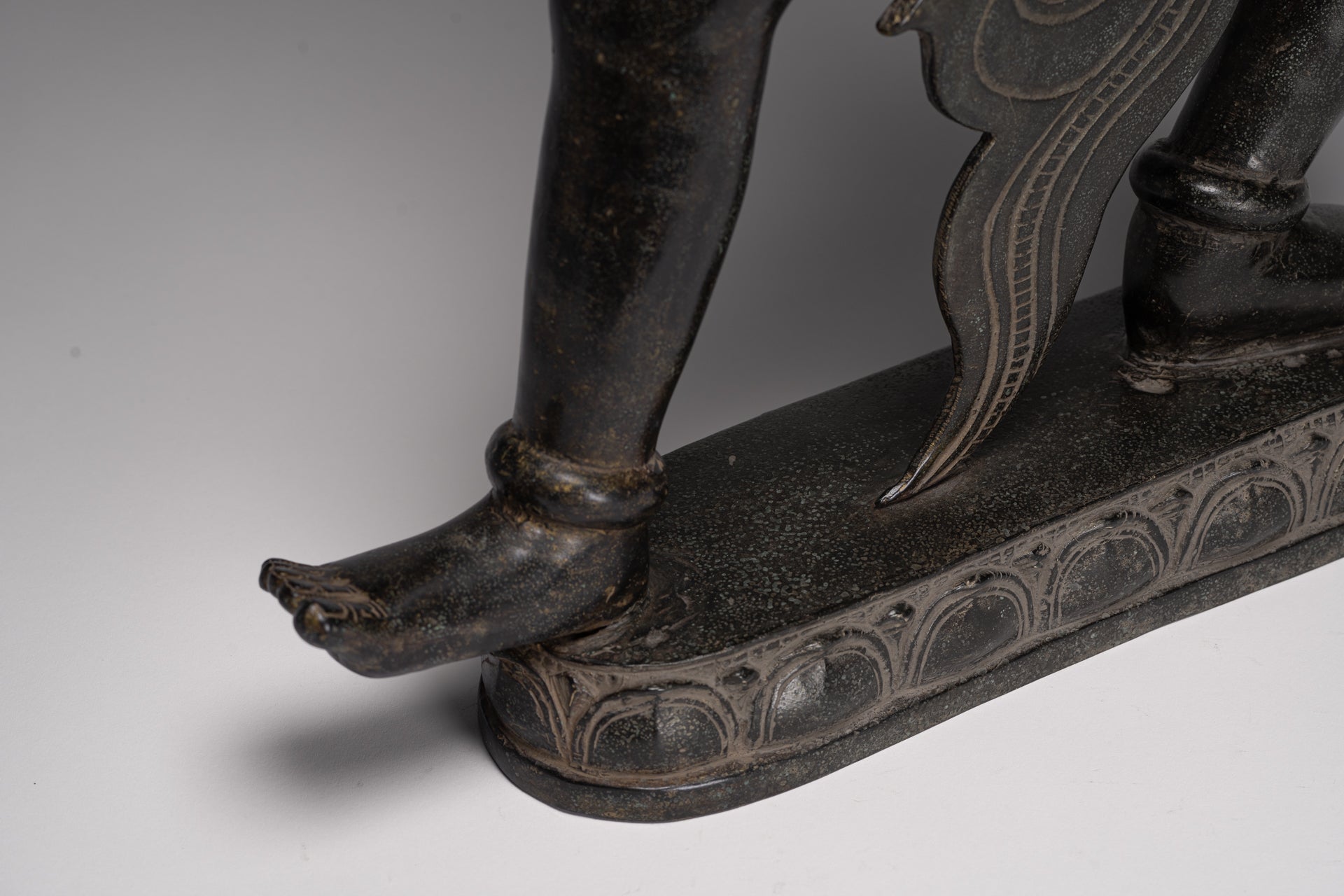 Varaha Statue - Antique Khmer Style Standing Bronze Varaha Boar Avatar of Vishnu - 62cm/25"