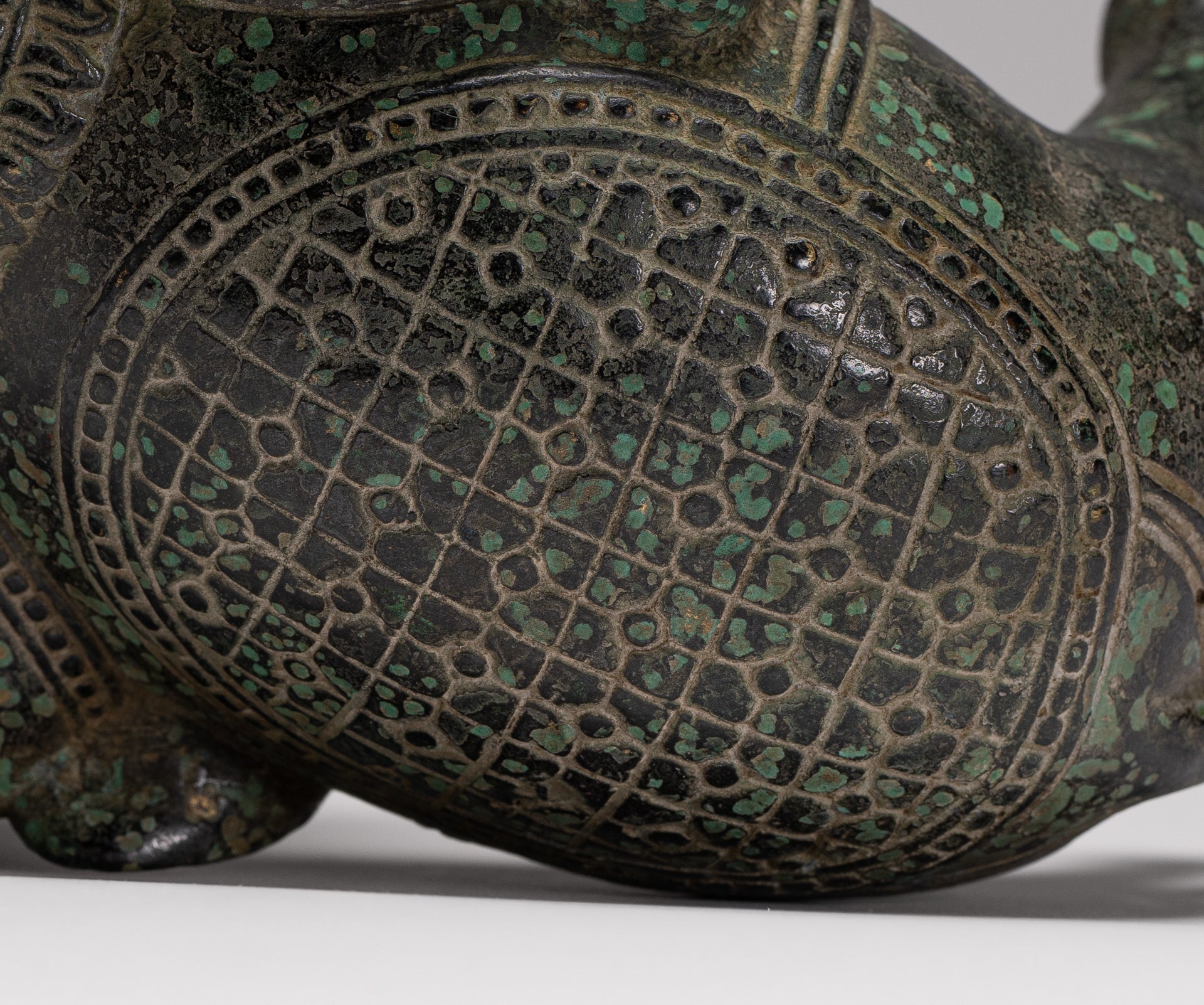 Antique Khmer Style Bronze Erawan Airavata or Elephant Statue - 11.5cm/5" Tall