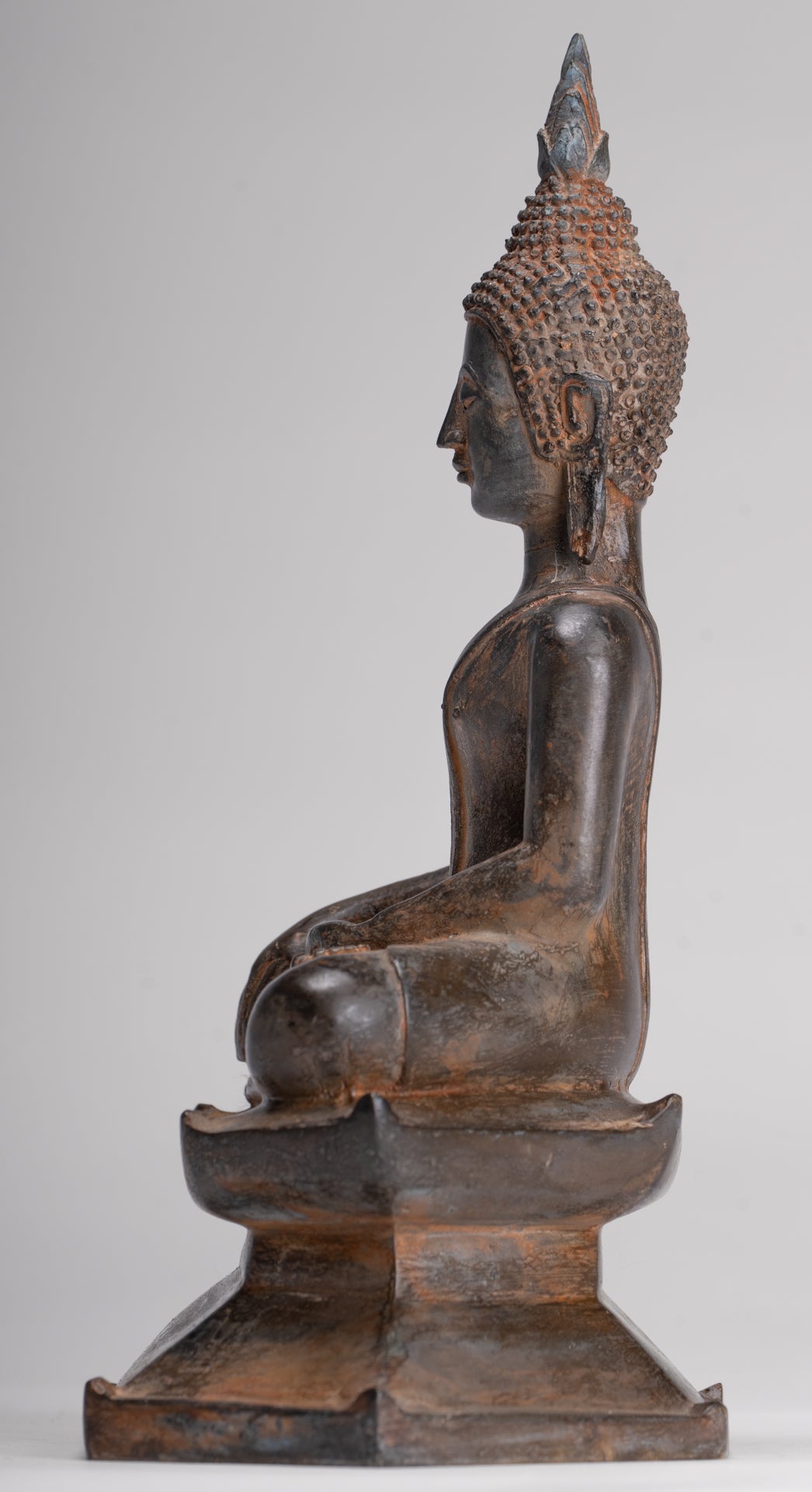 Buddha Statue - Antique Sukhothai Style Thai Enlightenment Buddha Statue - 23.5cm/9"