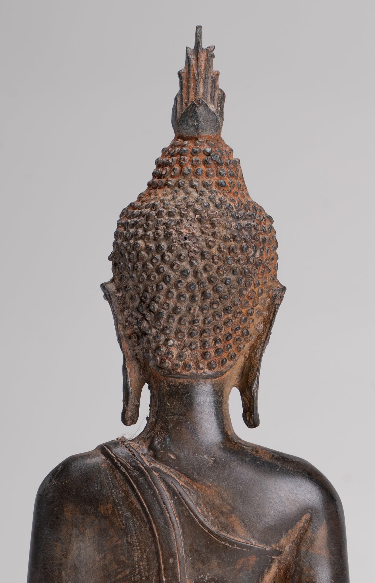 Buddha Statue - Antique Sukhothai Style Thai Enlightenment Buddha Statue - 23.5cm/9"