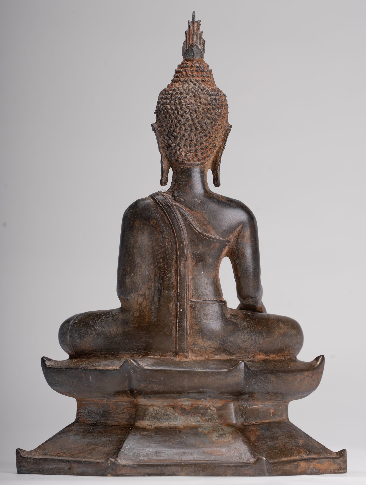 Buddha Statue - Antique Sukhothai Style Thai Enlightenment Buddha Statue - 23.5cm/9"