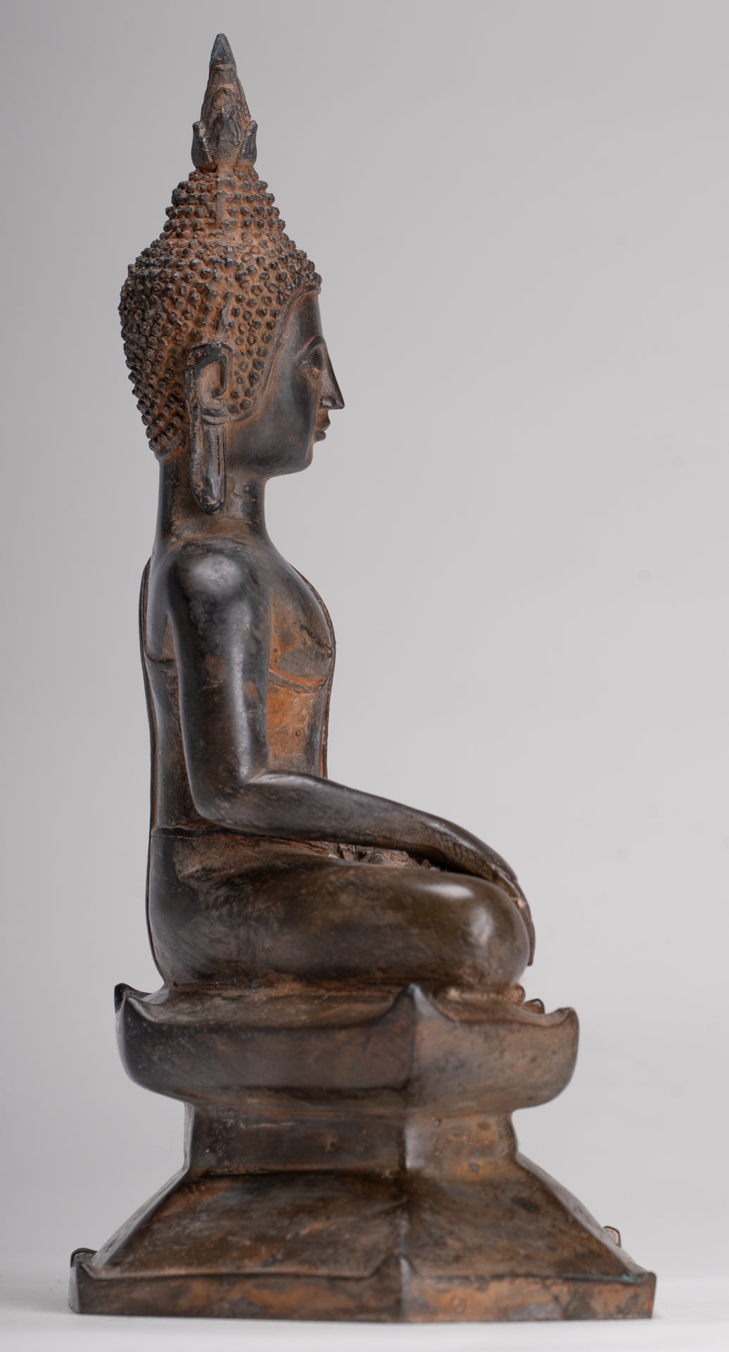 Buddha Statue - Antique Sukhothai Style Thai Enlightenment Buddha Statue - 23.5cm/9"