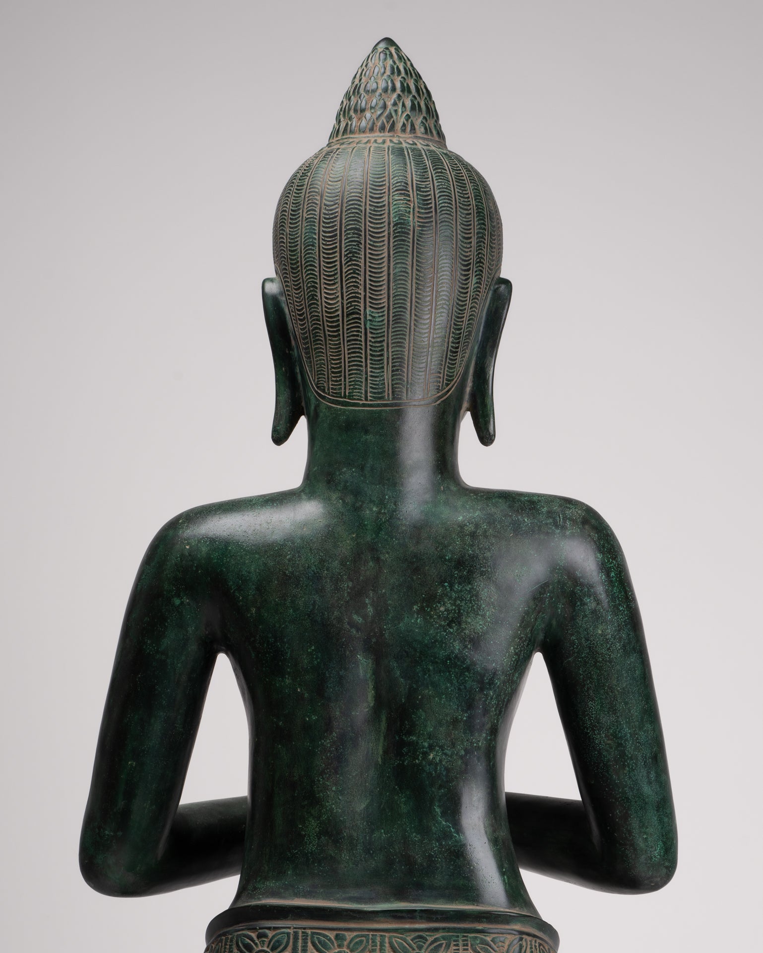 Deity Statue - Antique Khmer Style Bayon Prajnaparamita Statue / Goddess - 95cm/38"