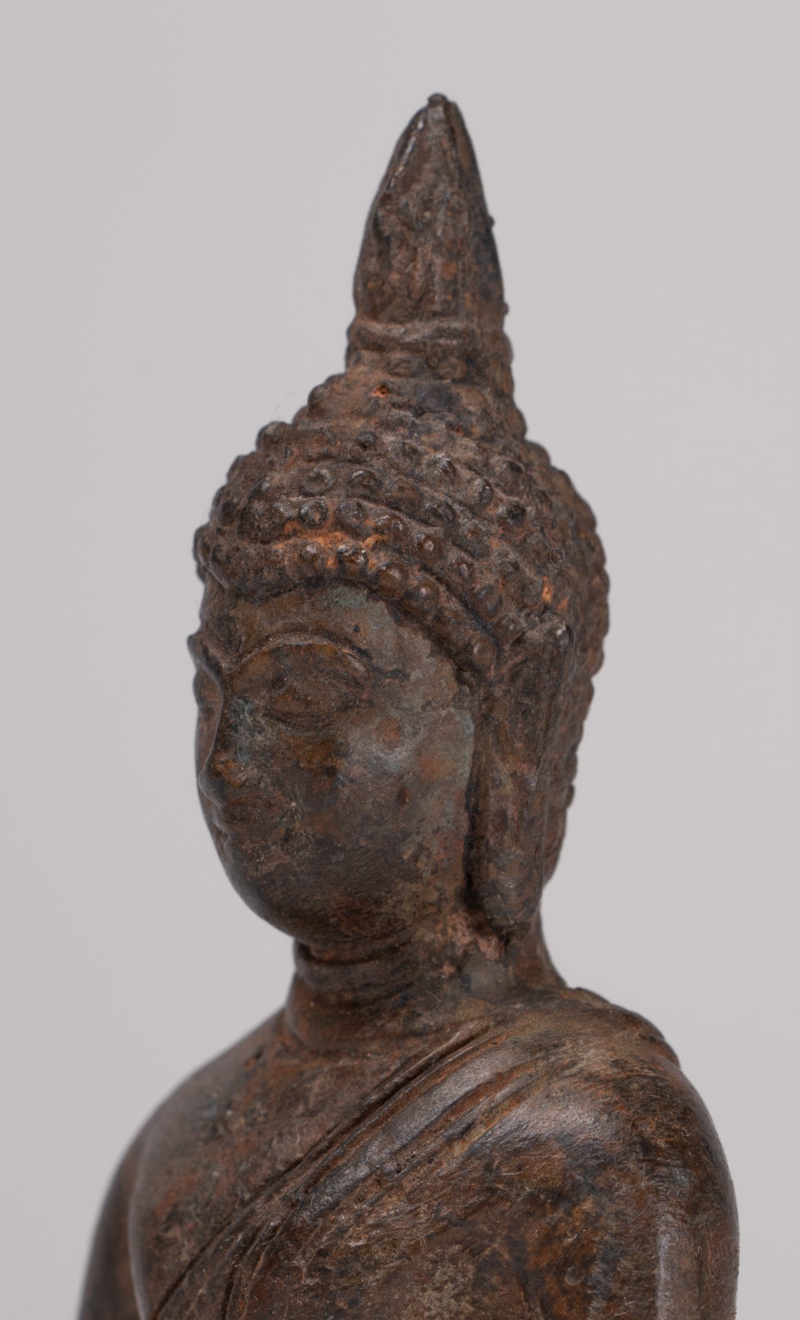 Buddha Statue - Antique Sukhothai Style Thai Enlightenment Buddha Statue - 10cm/4"