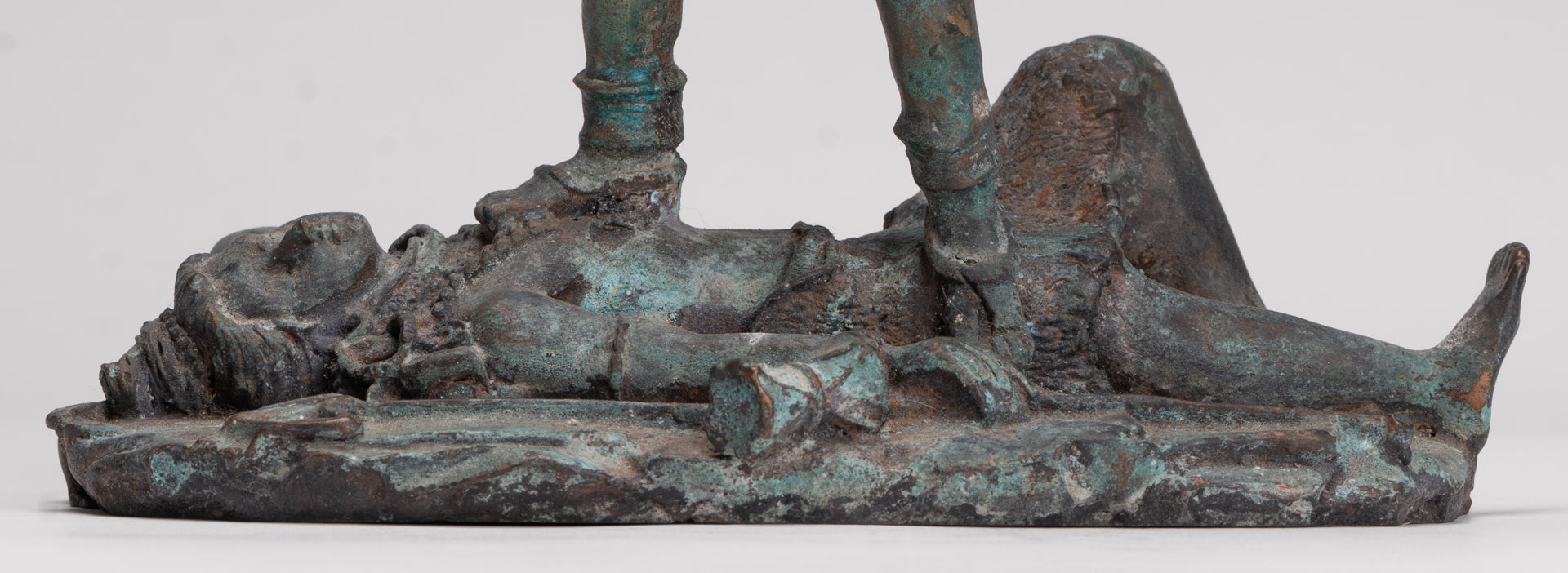 Kali Statue - Antique Indian Style Standing Bronze Kali or Mahakali Statue - 20cm/8"