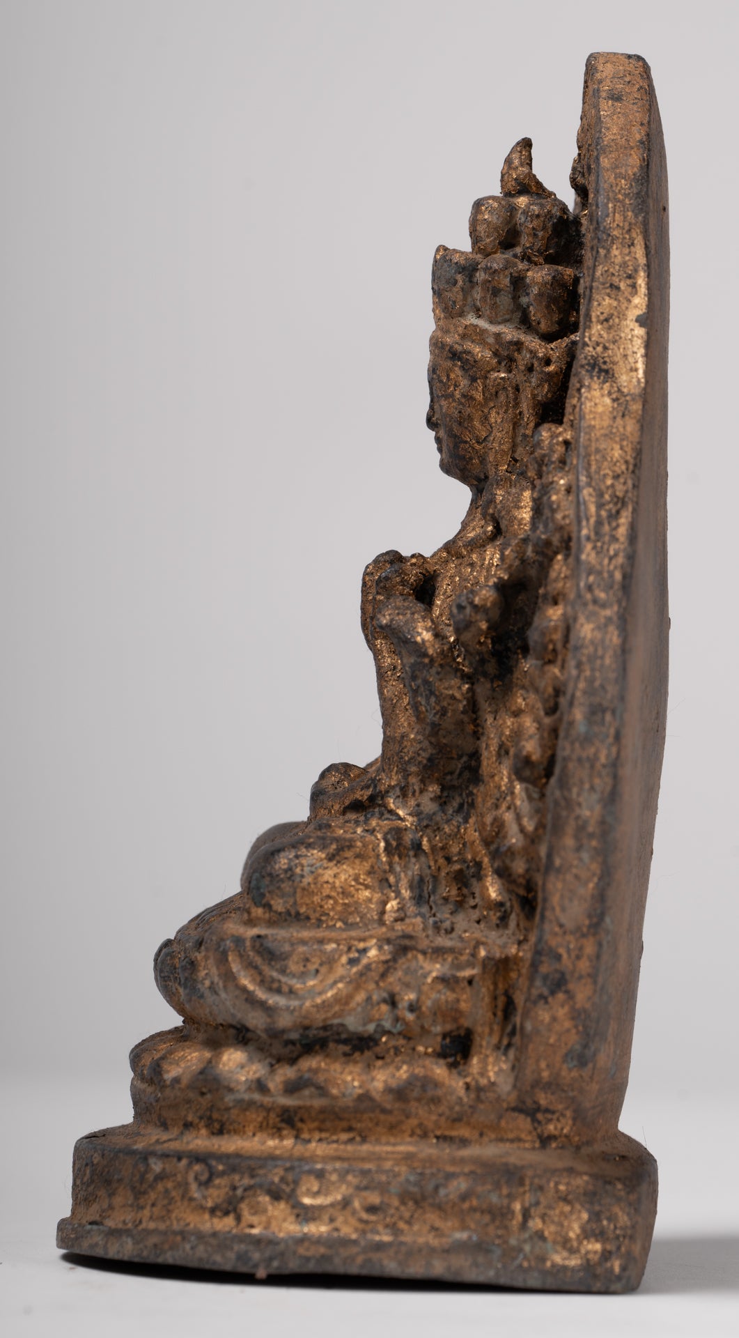 Bodhisattva Statue - Antique Khmer Style 1000 Arm Avaloketishvara Bodhisattva Statue - 17.5cm/7"