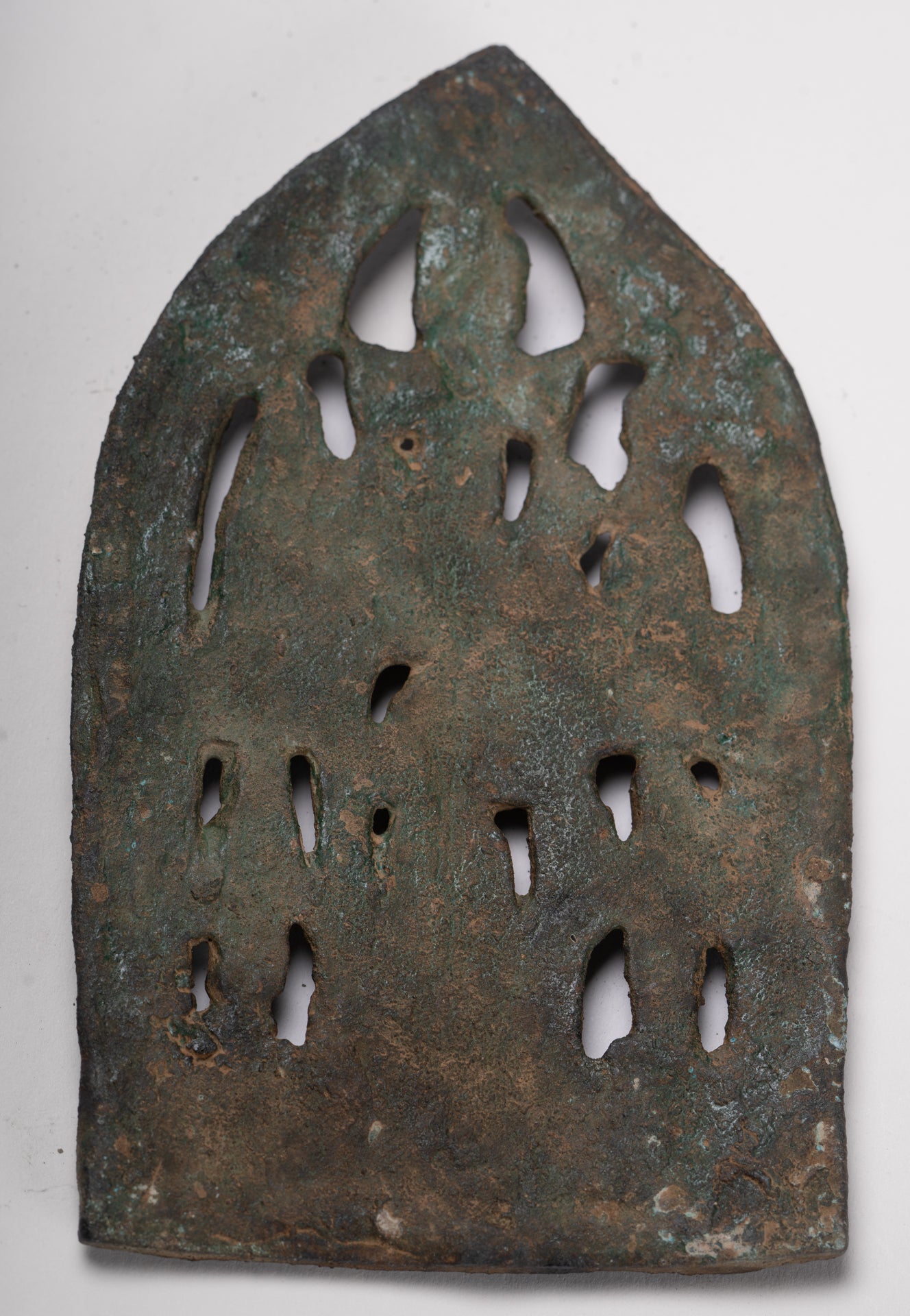 Votive Panel - Antique Khmer Style Bronze Naga Buddha Votive Panel - 15cm/6"