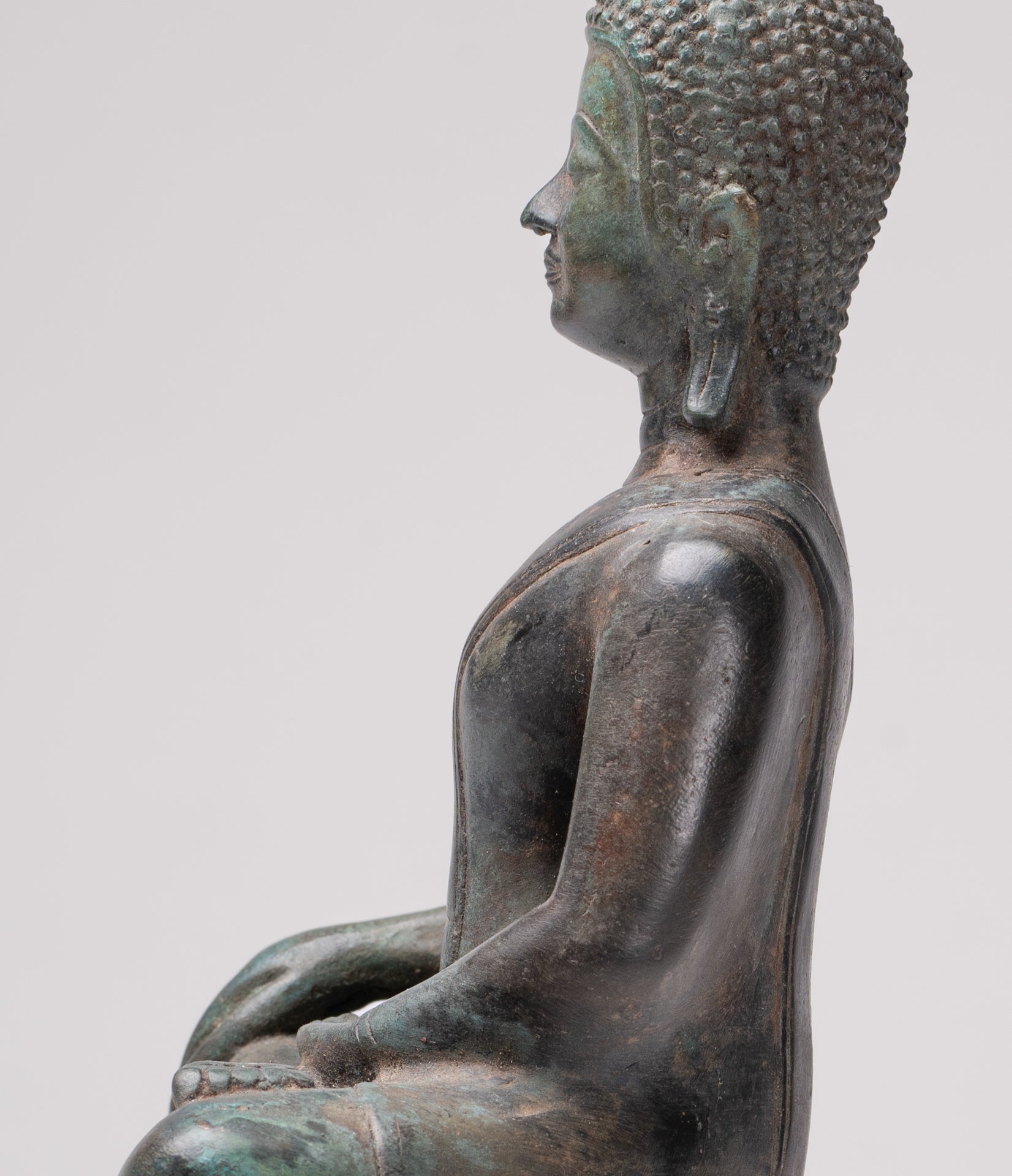 Buddha Statue - Antique Sukhothai Style Thai Enlightenment Buddha Statue - 31cm/12"