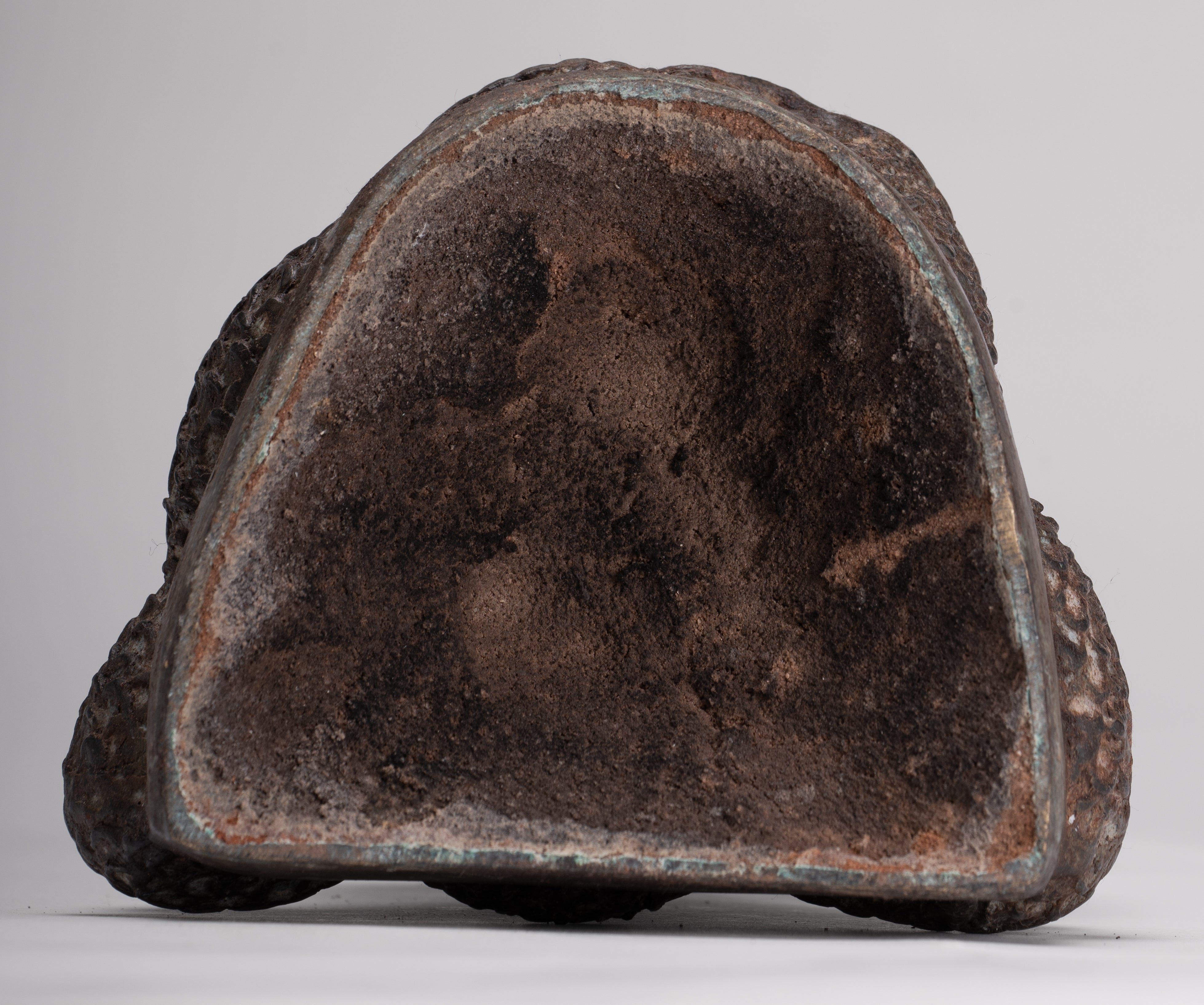 Rishi Statue - Antique Thai Style Seated Bronze Rishi or Wise Man - 25cm/10"