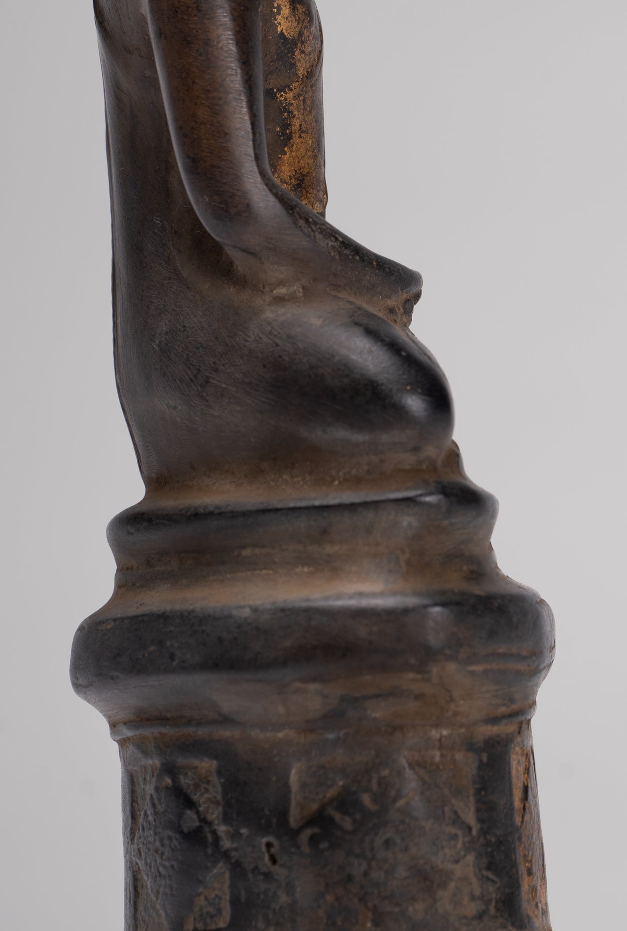 Buddha Statue - Large Antique Laos Style Meditation Buddha Statue - 21cm/8"