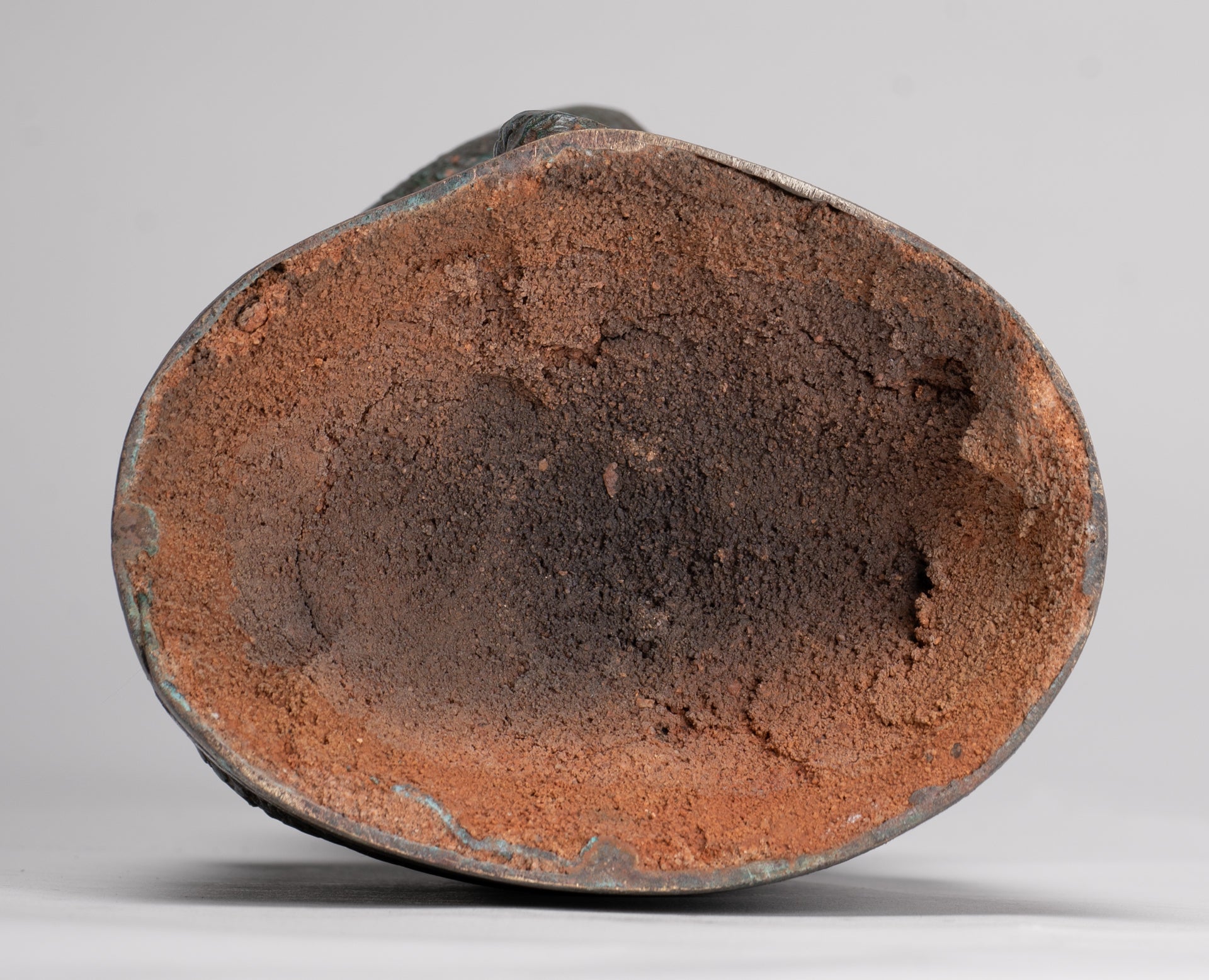 Buddha Statue - Antique Laos Style Bronze Enlightenment Naga Buddha Statue - 34cm/14"