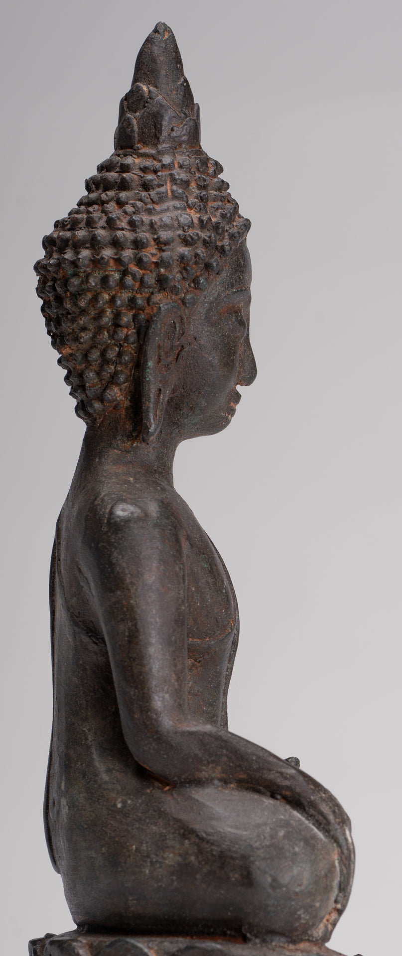 Buddha Statue - Antique Laos Style Enlightenment Buddha Statue - 27cm/11"