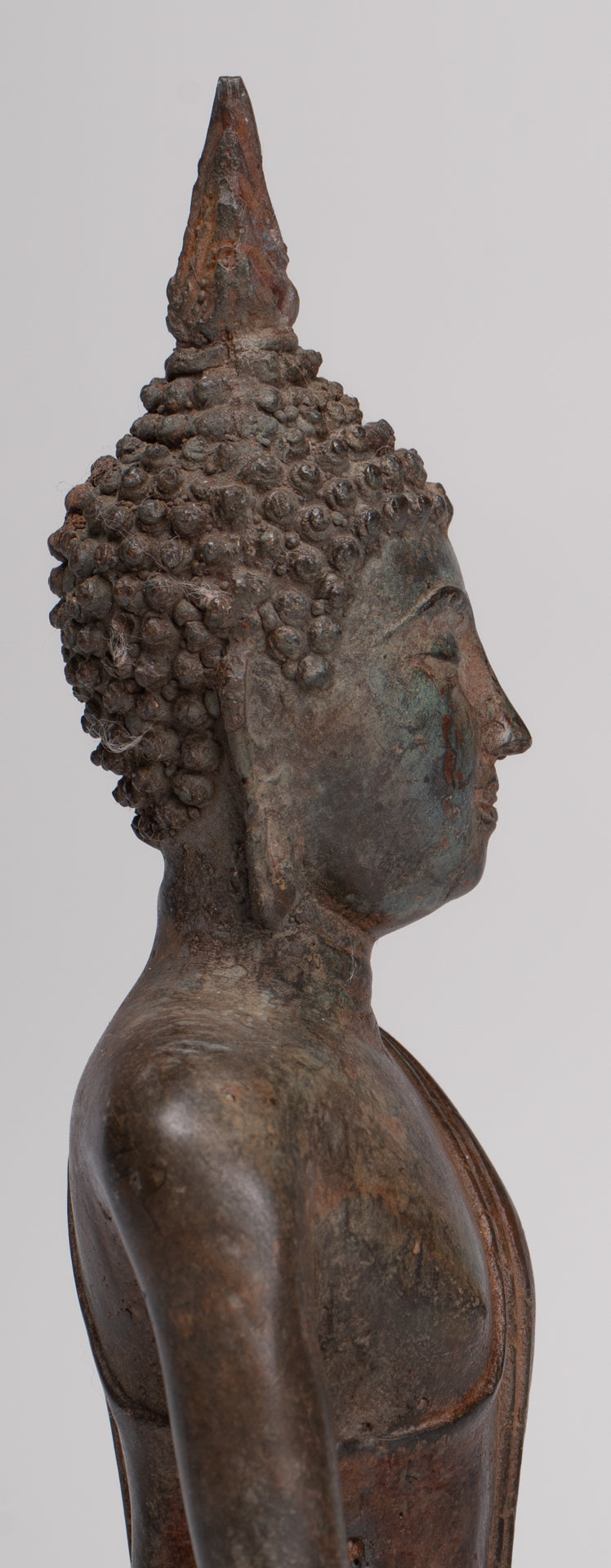 Buddha Statue - Antique Sukhothai Style Thai Enlightenment Buddha Statue - 18cm/7"