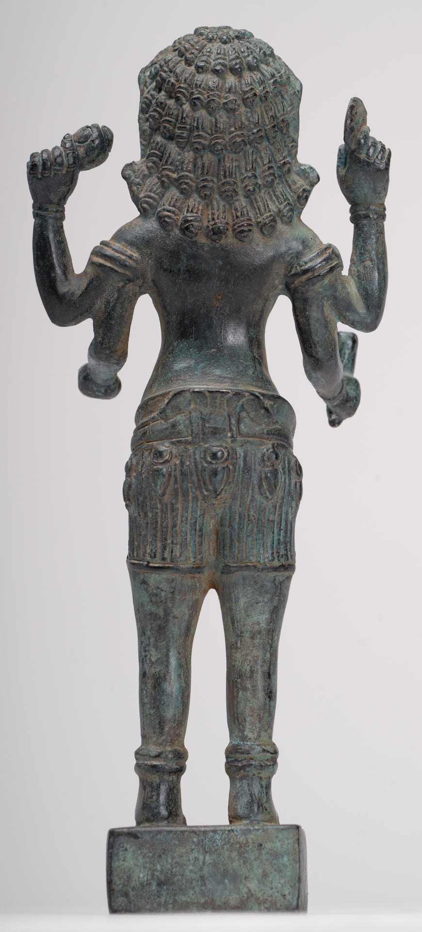 Antique Khmer Style Bronze - Vishnu Avatar - Narasimha or Narasingh - 25cm/10"