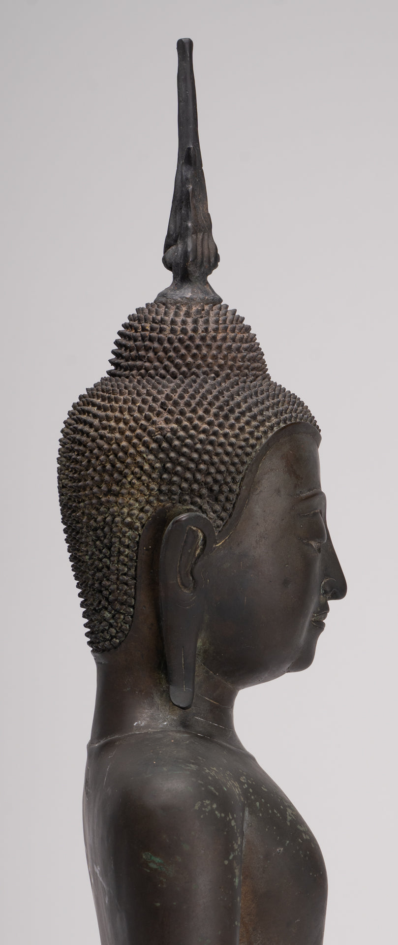 Buddha Statue - Antique U Thong Style Bronze Enlightenment Buddha Torso - 65cm/26"