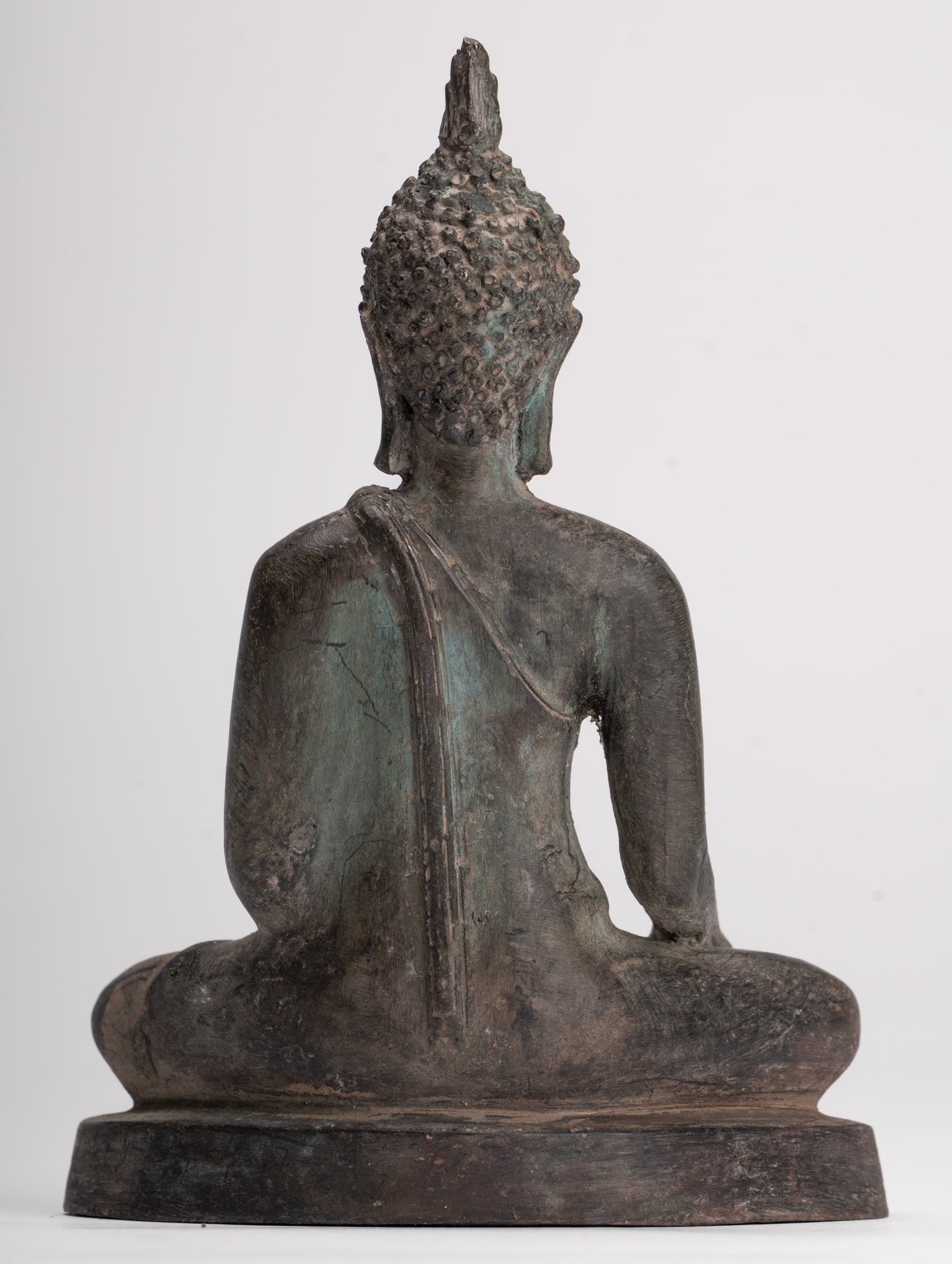 Buddha Statue - Antique Sukhothai Style Thai Enlightenment Buddha Statue - 17cm/7"