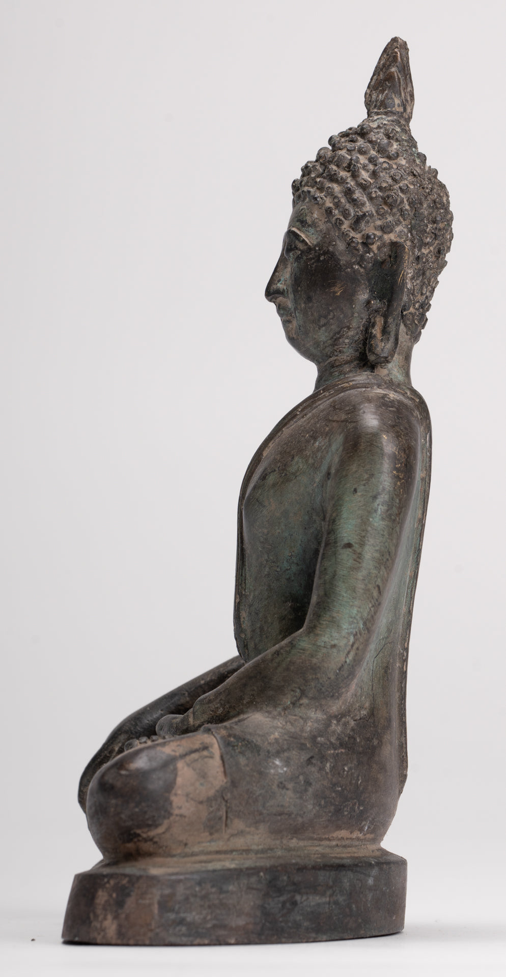 Buddha Statue - Antique Sukhothai Style Thai Enlightenment Buddha Statue - 17cm/7"