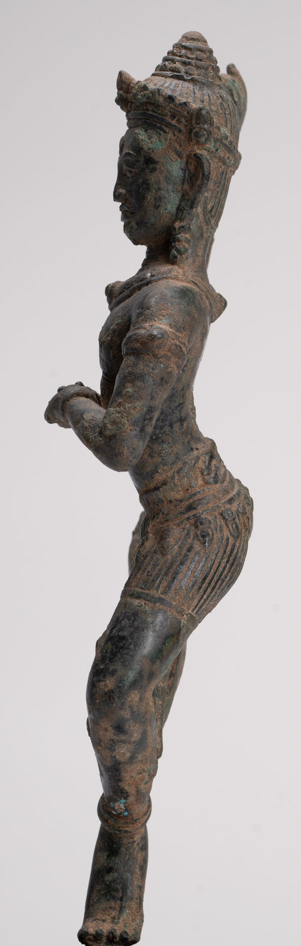 Antique Khmer Style Angkor Wat Bronze Dancing Apsara or Angel - 29cm/12"