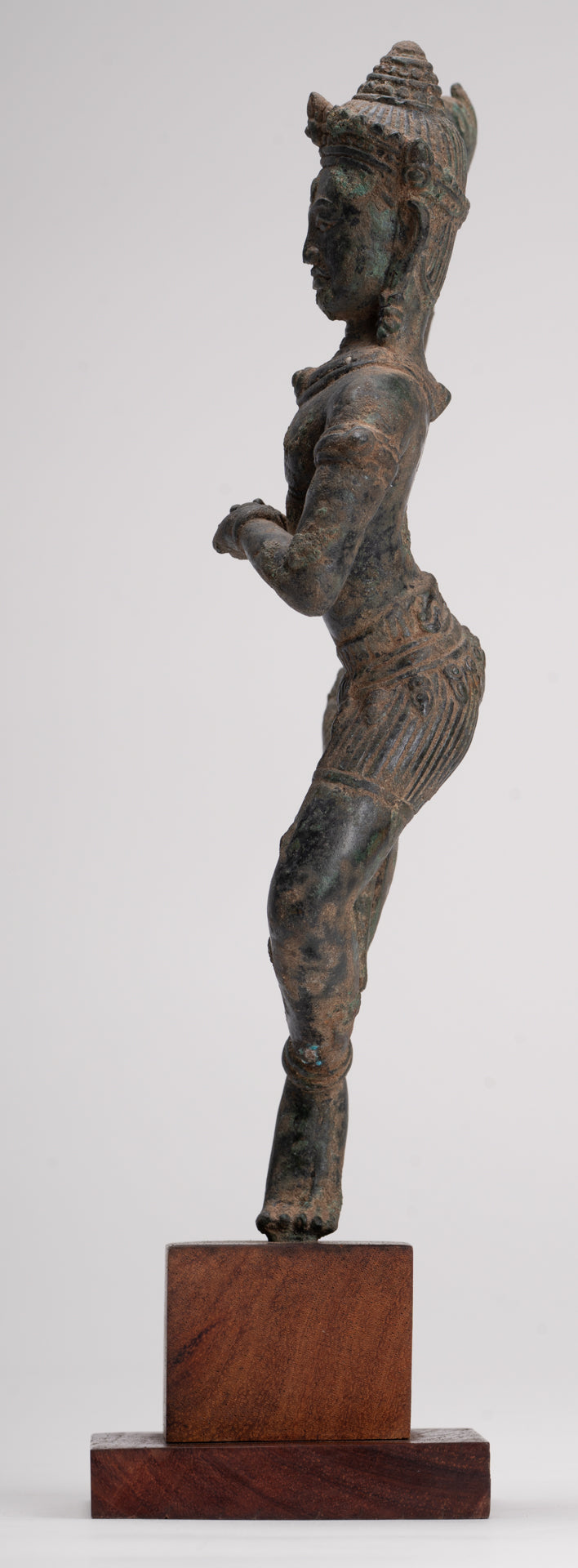 Antique Khmer Style Angkor Wat Bronze Dancing Apsara or Angel - 29cm/12"