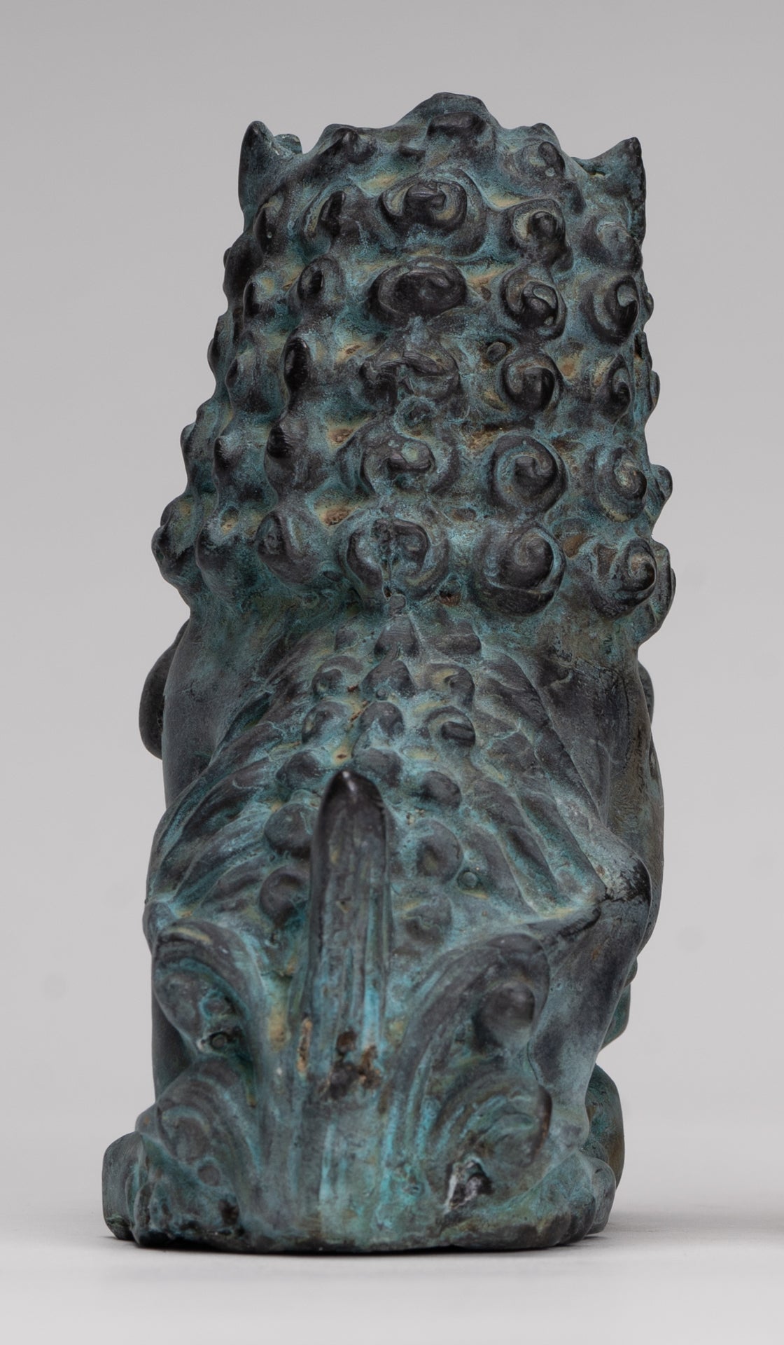 Antique Chinese Style Temple Guardian Lions Shishi Lions Foo Dogs Imperial Lions (Pair) - 10.5cm/4"