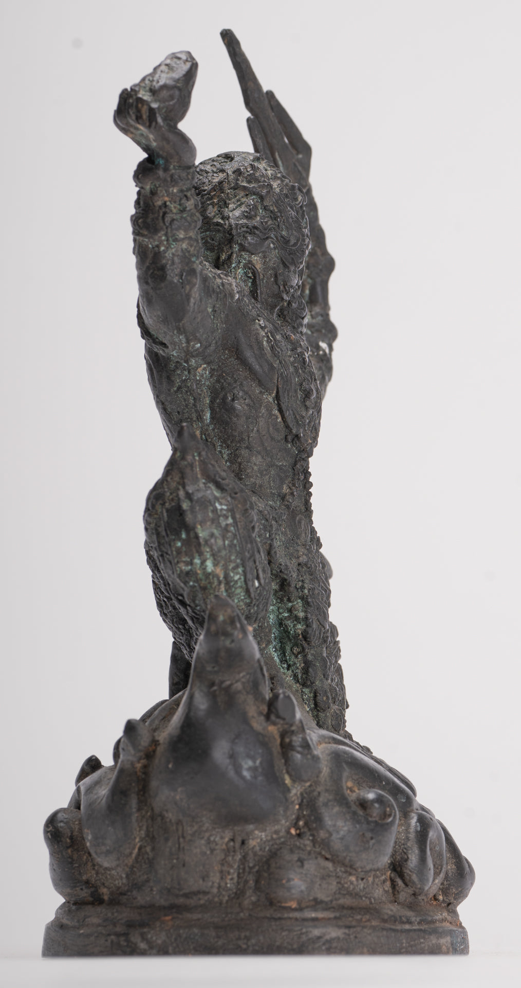 Antique Thai Style Bayon Hindu God Hanuman Statue - 23cm/9" Tall