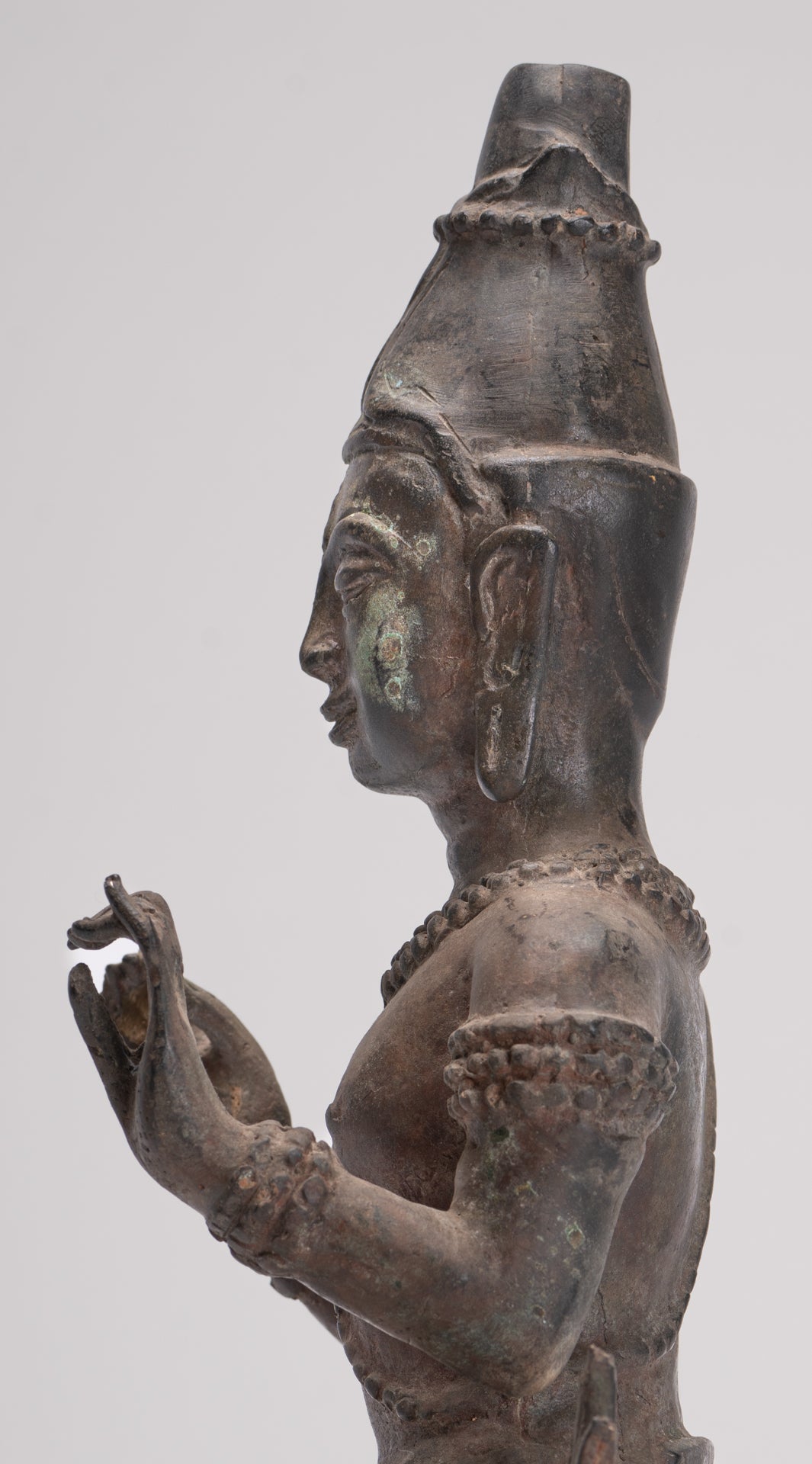 Antique Buddha Statue - Seated Antique Thai Hermit / Wise Man Statue - 29cm/12"