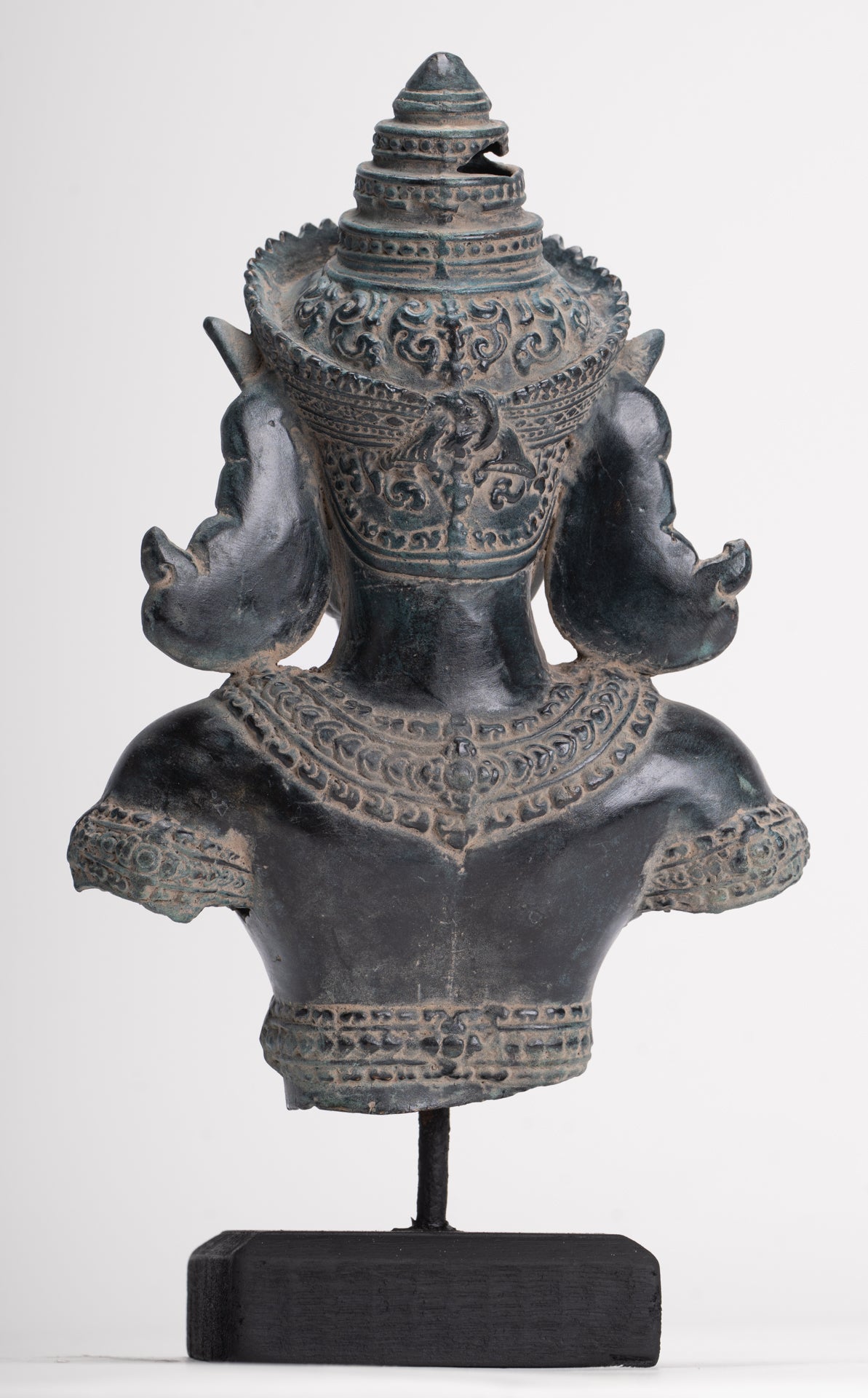 Kalkin Statue - Antique Khmer Style Bronze Hayagriva Kalkin Horse of Vishnu - 25cm/10"