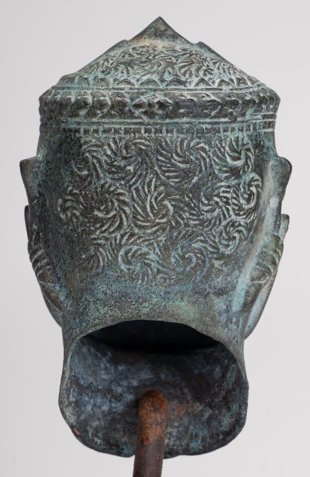 Antique Khmer Style Standing Bayon Hindu God Hanuman Statue - 17cm/7" Tall