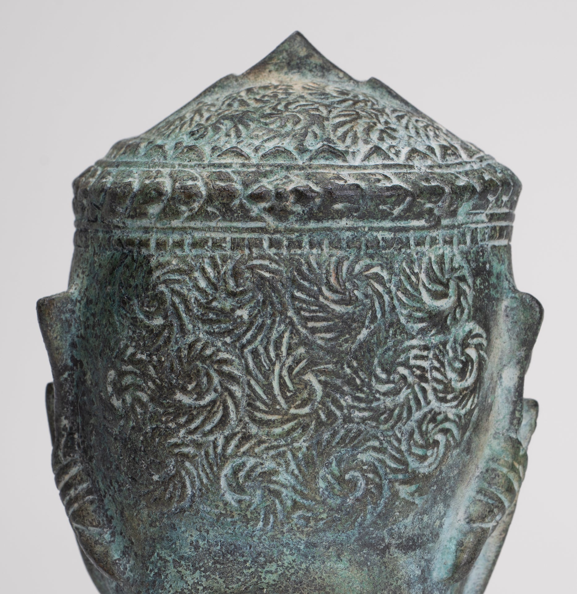 Antique Khmer Style Standing Bayon Hindu God Hanuman Statue - 17cm/7" Tall