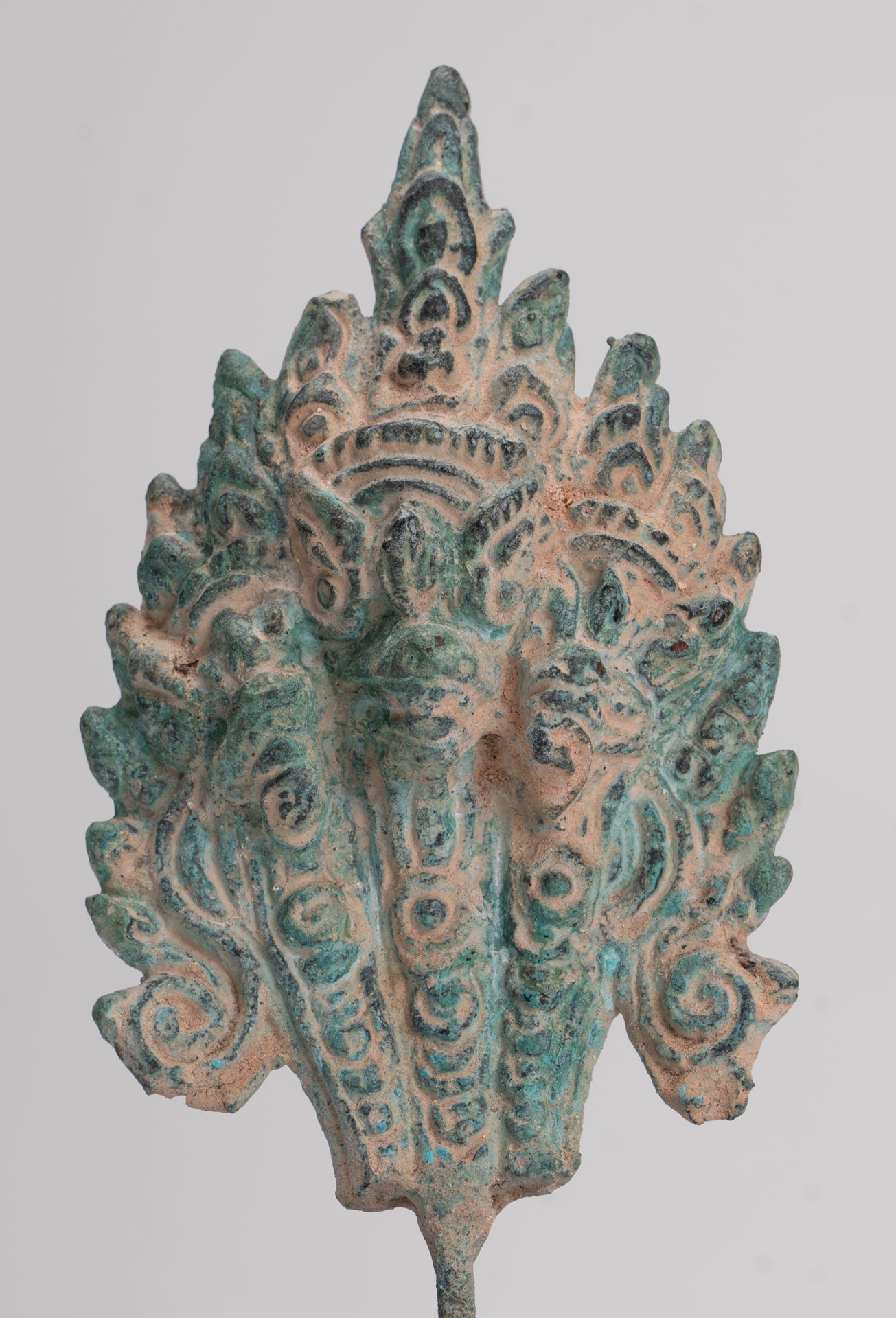 Naga-Statue – antike schützende Naga-, Schlangen- oder Schlangenstatue aus Bronze im Khmer-Stil – 15,5 cm.