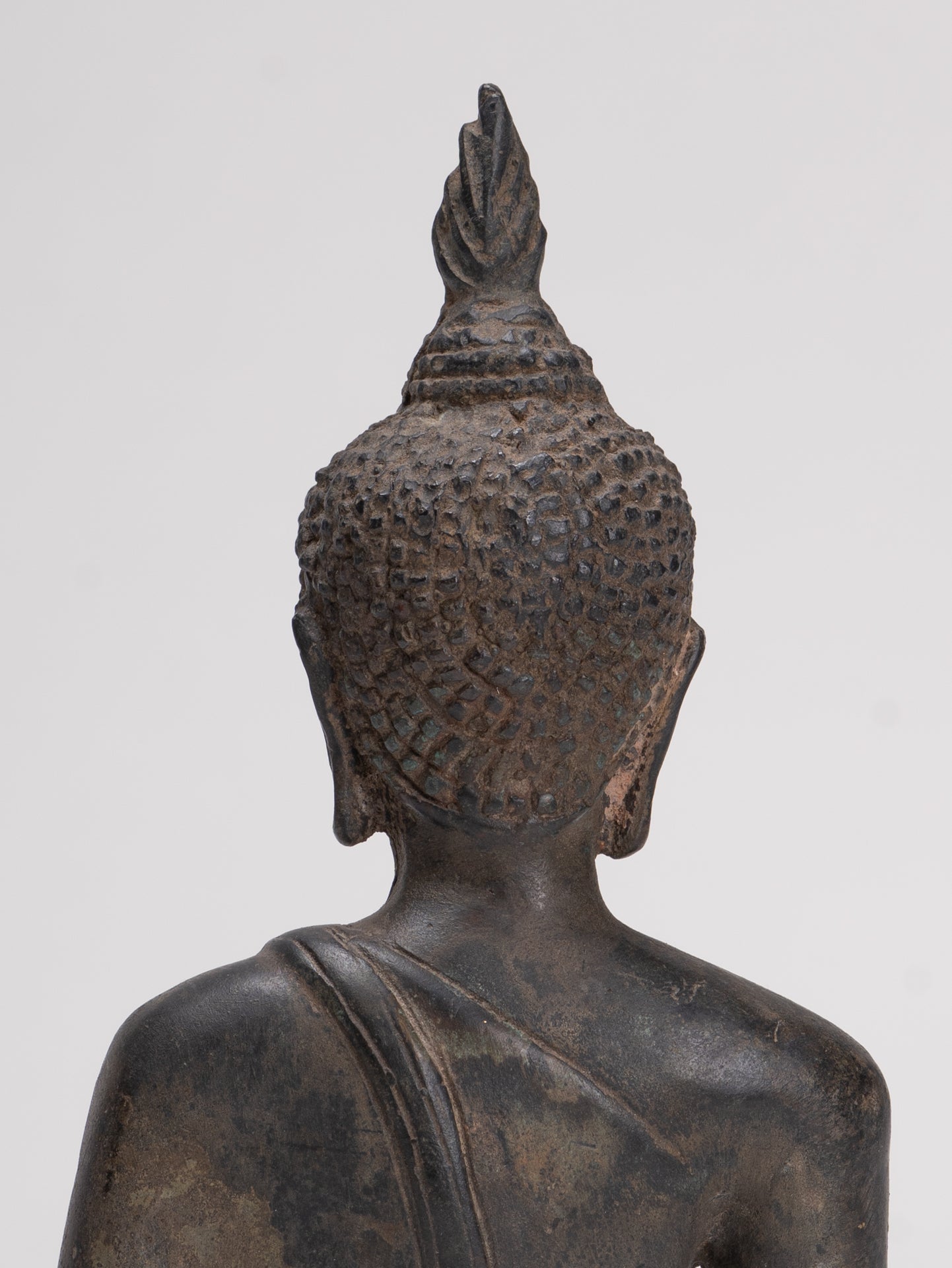 Buddha Statue - Antique Sukhothai Style Thai Enlightenment Buddha Statue - 22cm/9"