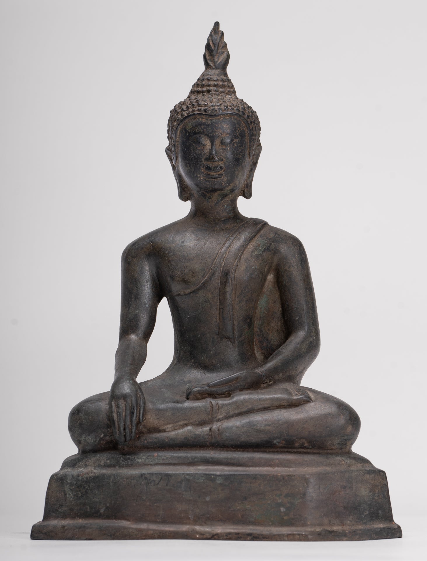 Buddha Statue - Antique Sukhothai Style Thai Enlightenment Buddha Statue - 22cm/9"