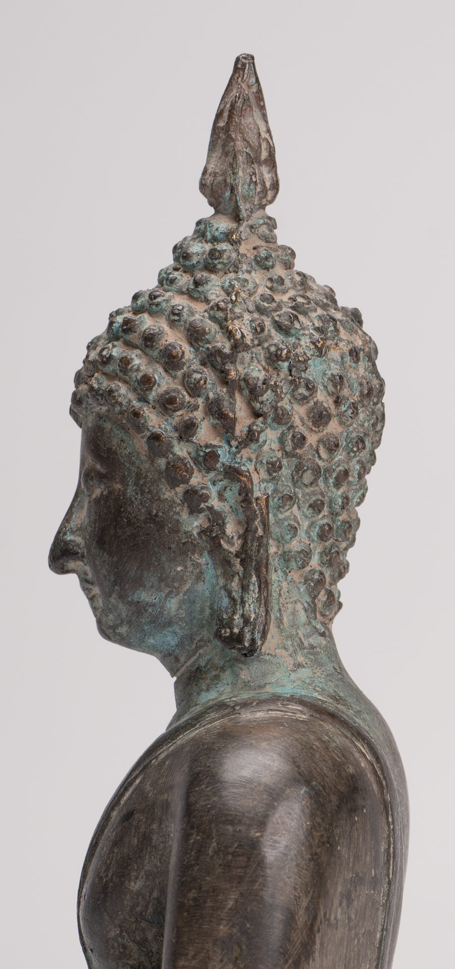 Buddha Statue - Antique Sukhothai Style Thai Enlightenment Buddha Statue - 19.5cm/8"