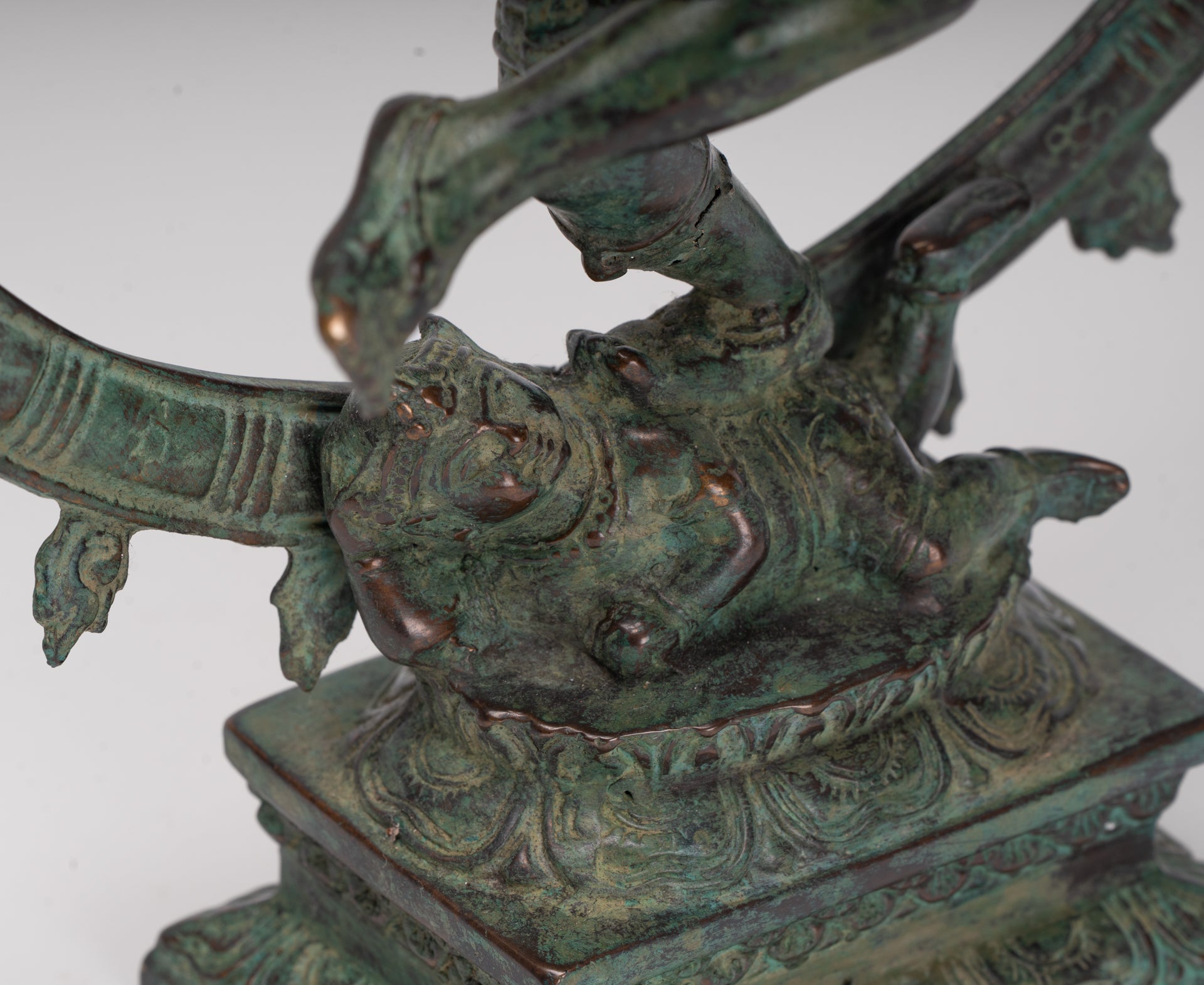 Antique Javanese Style Bronze Dancing Shiva statue as Lord Nataraja - 35cm(14") Tall