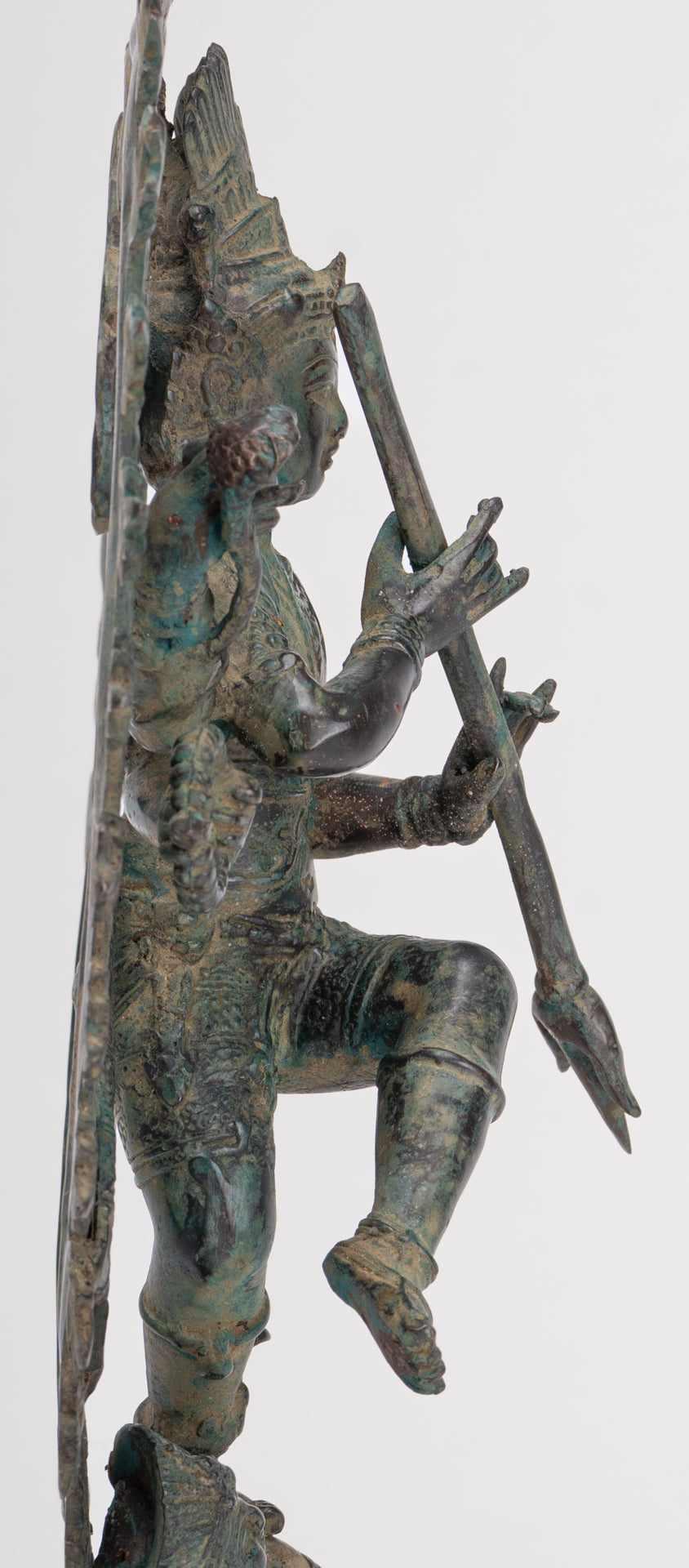 Antique Javanese Style Bronze Dancing Shiva statue as Lord Nataraja - 34.5cm(14") Tall