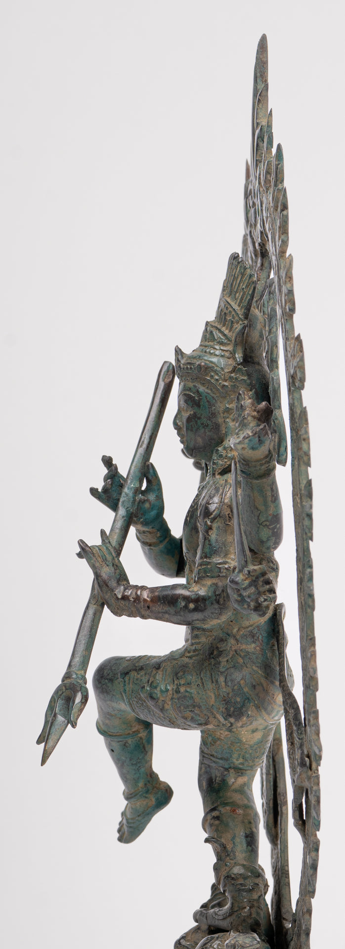 Antique Javanese Style Bronze Dancing Shiva statue as Lord Nataraja - 34.5cm(14") Tall