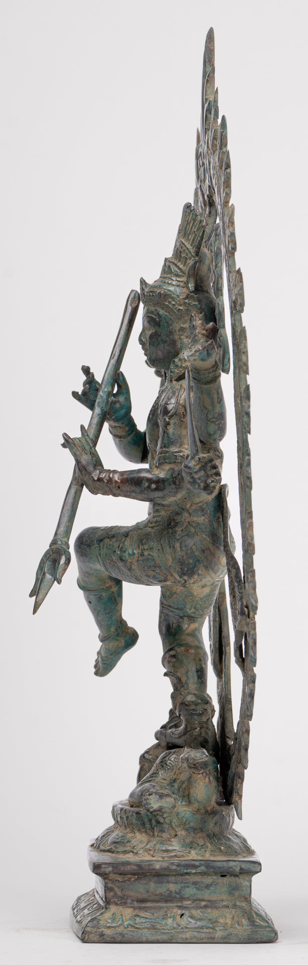 Antique Javanese Style Bronze Dancing Shiva statue as Lord Nataraja - 34.5cm(14") Tall