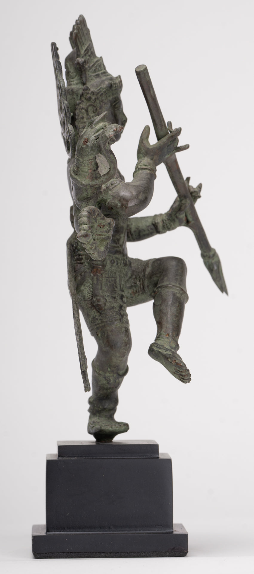 Antique Javanese Style Bronze Dancing Shiva statue as Lord Nataraja - 26cm(10") Tall