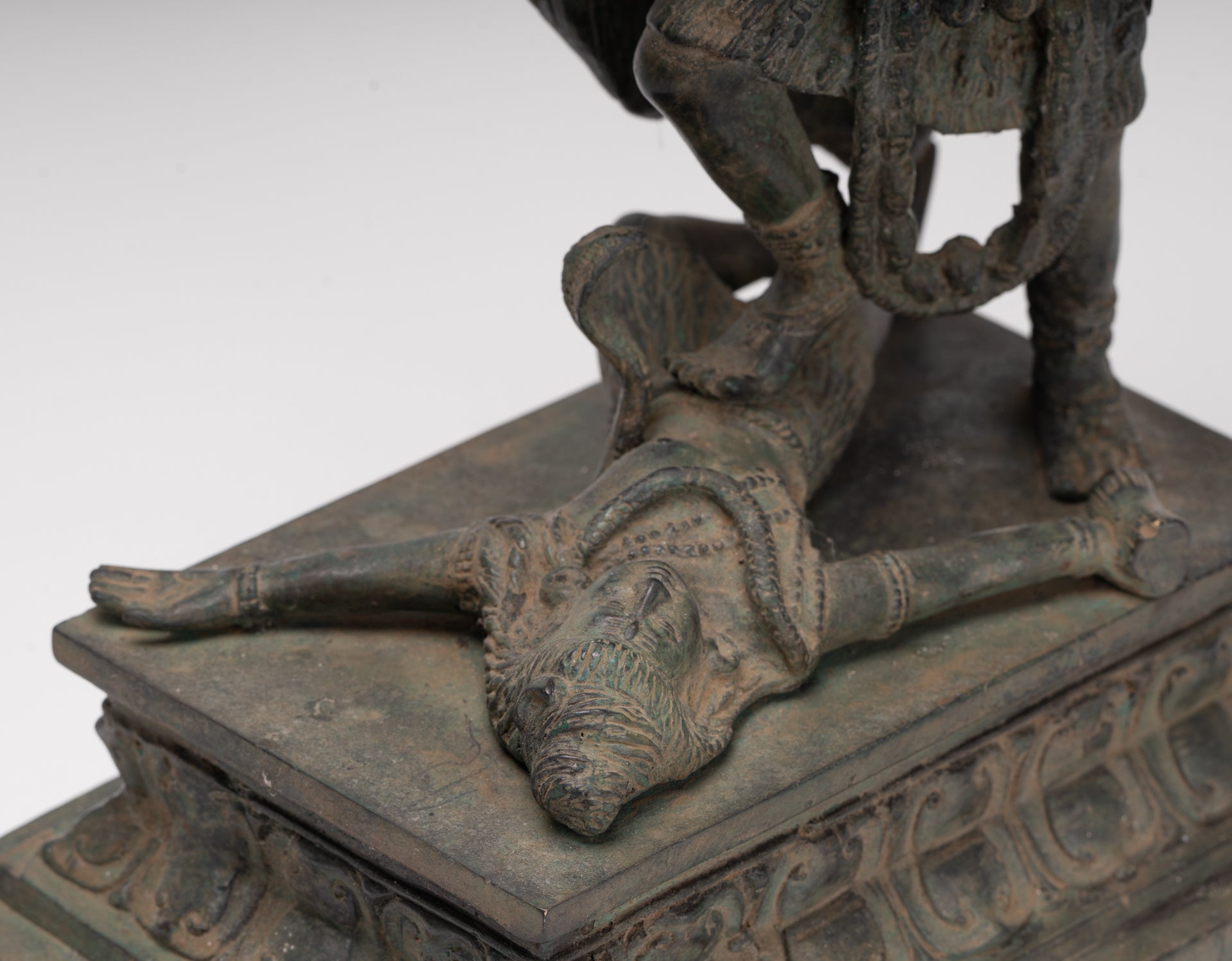 Kali Statue - Antique Java Style Majapahit Standing Bronze Kali or Mahakali Statue - 43cm/17"