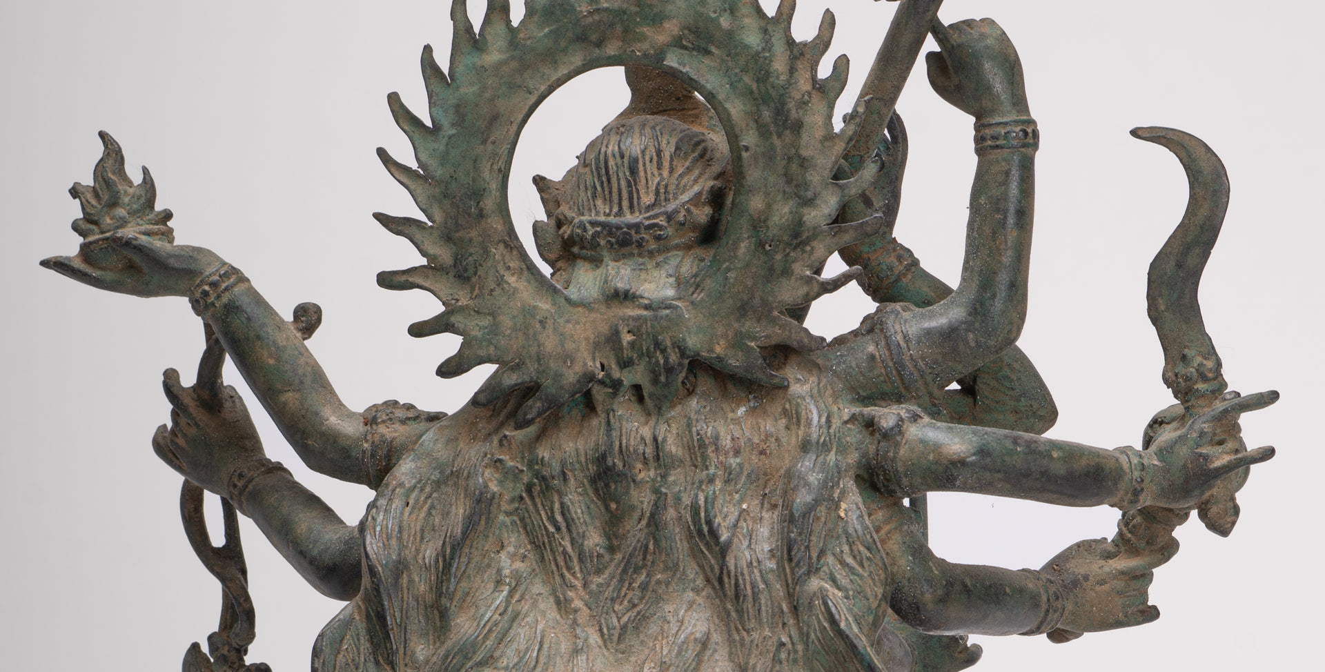 Kali Statue - Antique Java Style Majapahit Standing Bronze Kali or Mahakali Statue - 43cm/17"