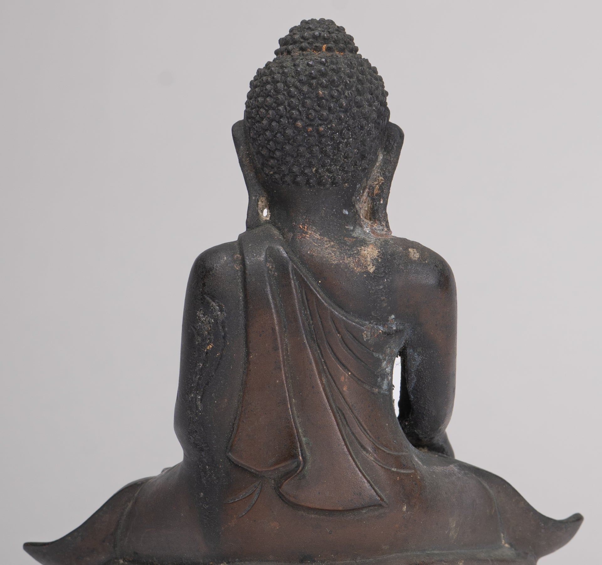 Buddha Statue im antiken Burmesischen Stil Holz Mandalay Aufklärung Buddha Statue mit 54cm/22"