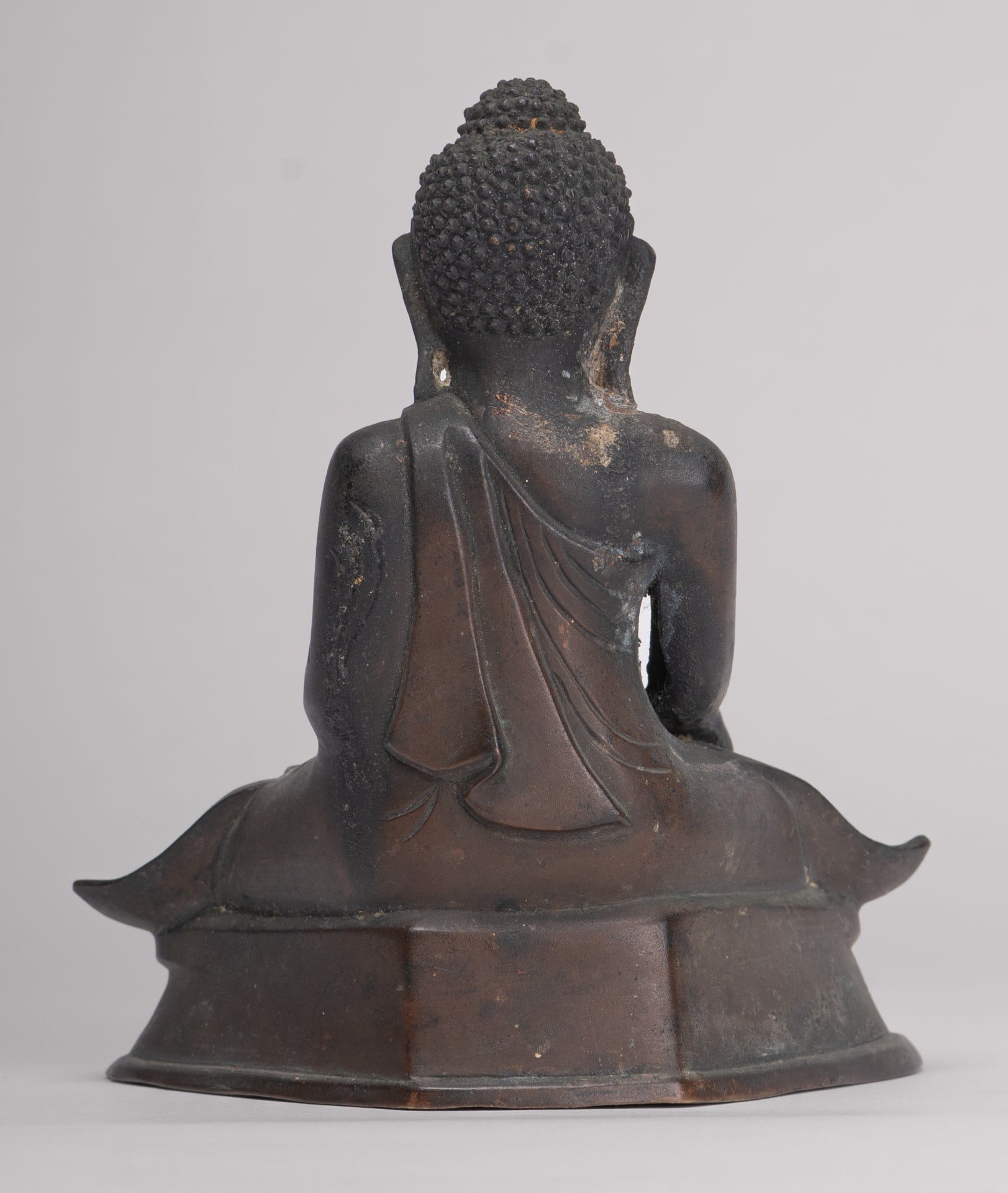 Buddha Statue im antiken Burmesischen Stil Holz Mandalay Aufklärung Buddha Statue mit 54cm/22"