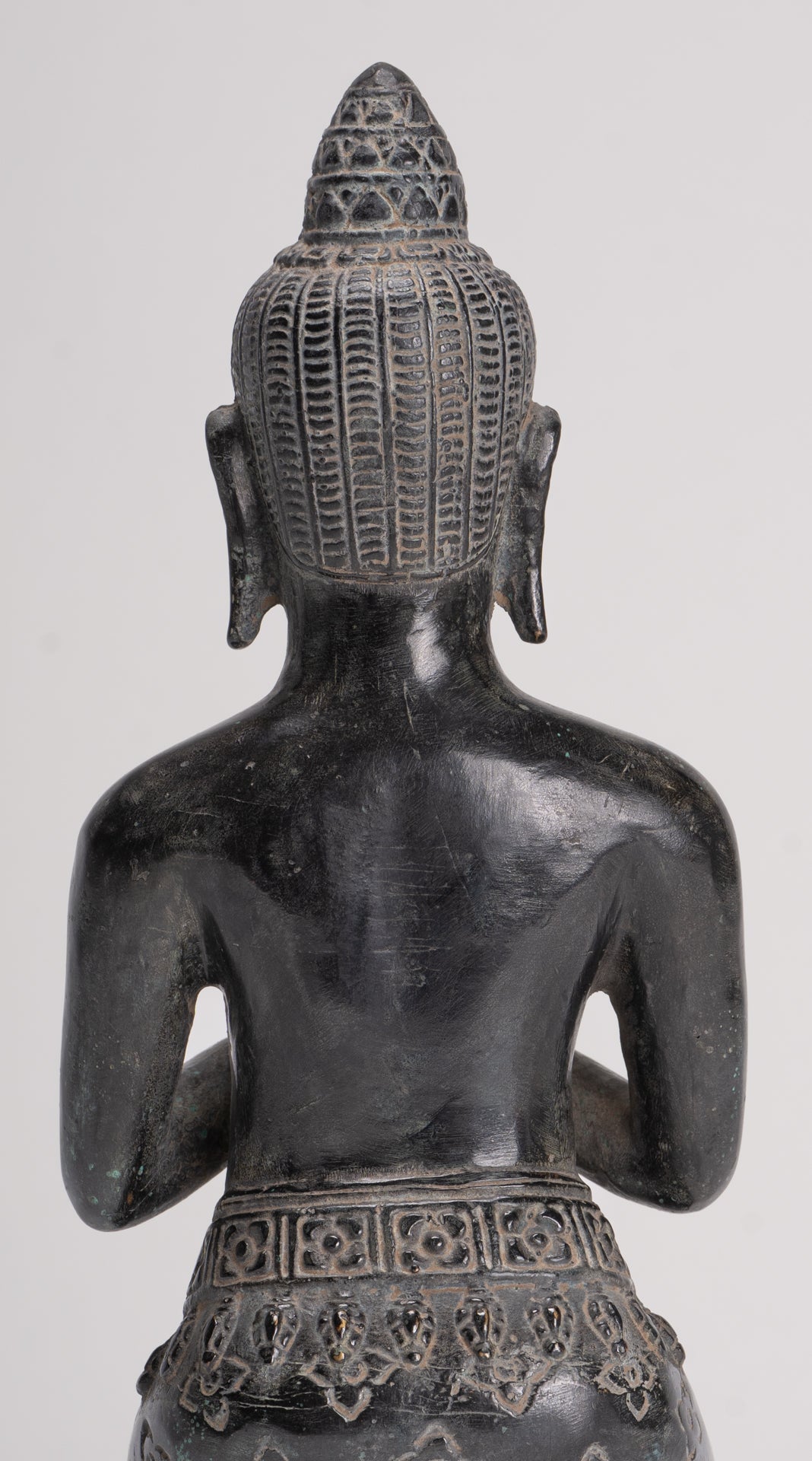 Deity Statue - Antique Khmer Style Bayon Prajnaparamita Statue / Goddess - 28cm/11"