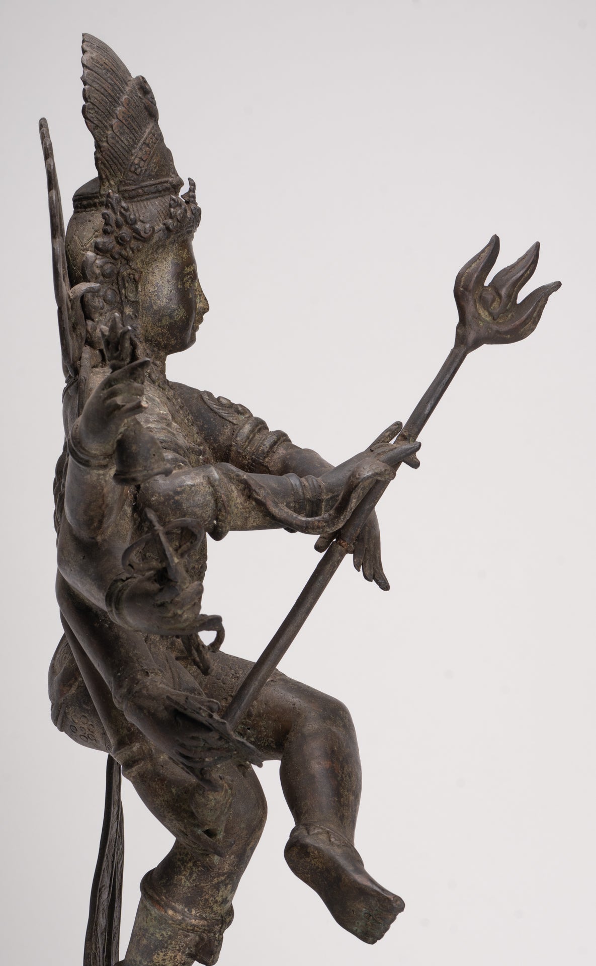 Antique Javanese Style Bronze Dancing Shiva statue as Lord Nataraja - 64cm(26") Tall