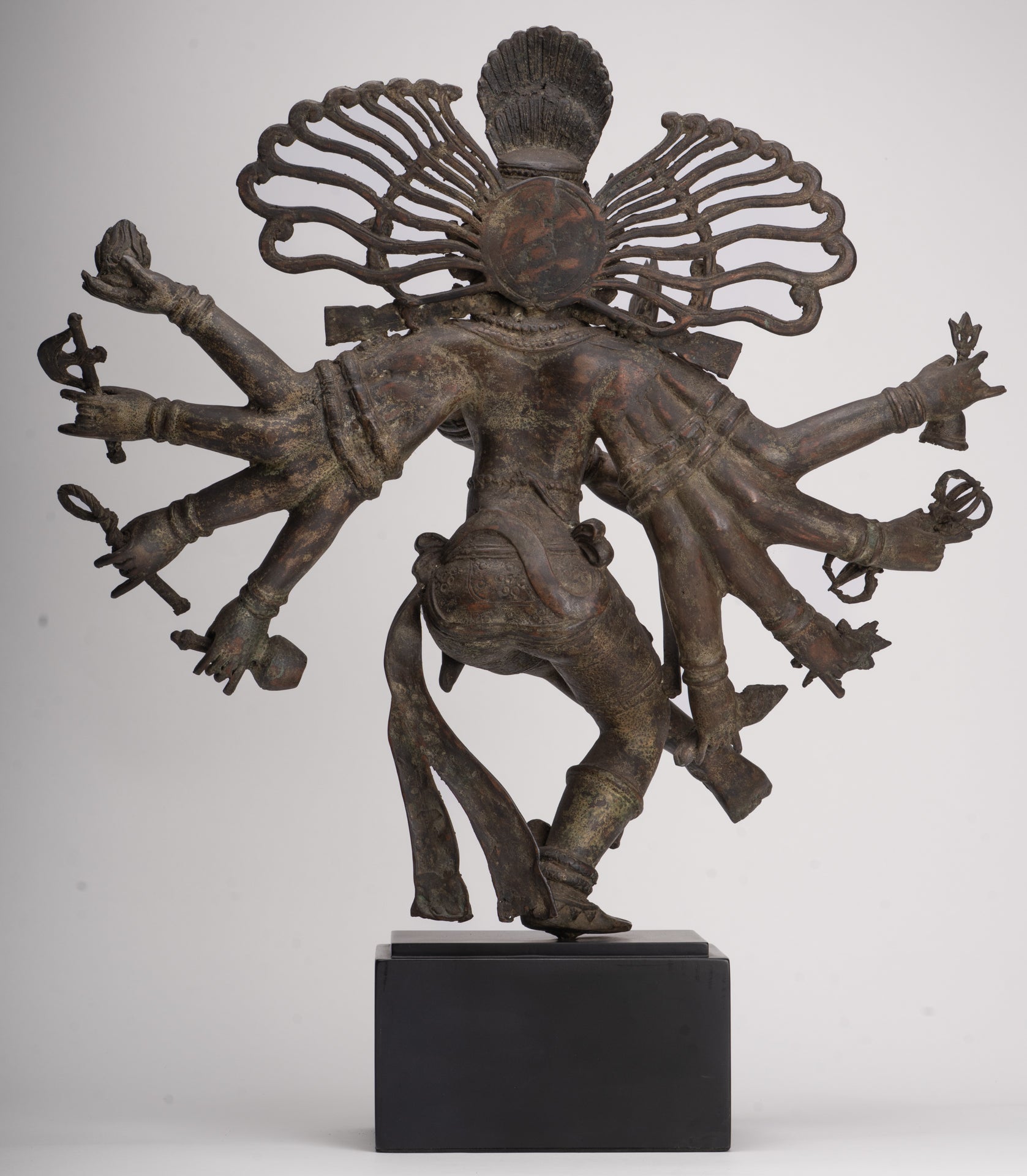 Antique Javanese Style Bronze Dancing Shiva statue as Lord Nataraja - 64cm(26") Tall
