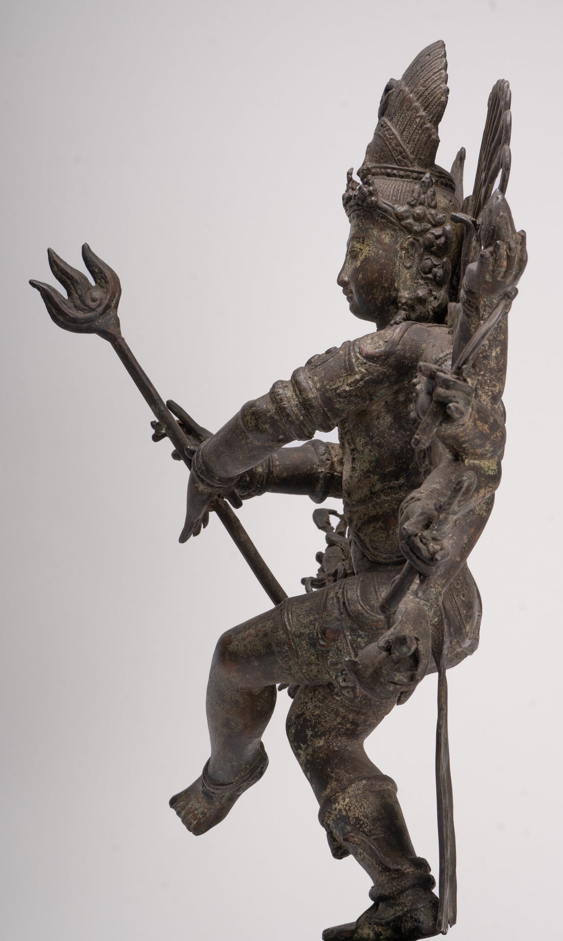 Antique Javanese Style Bronze Dancing Shiva statue as Lord Nataraja - 64cm(26") Tall