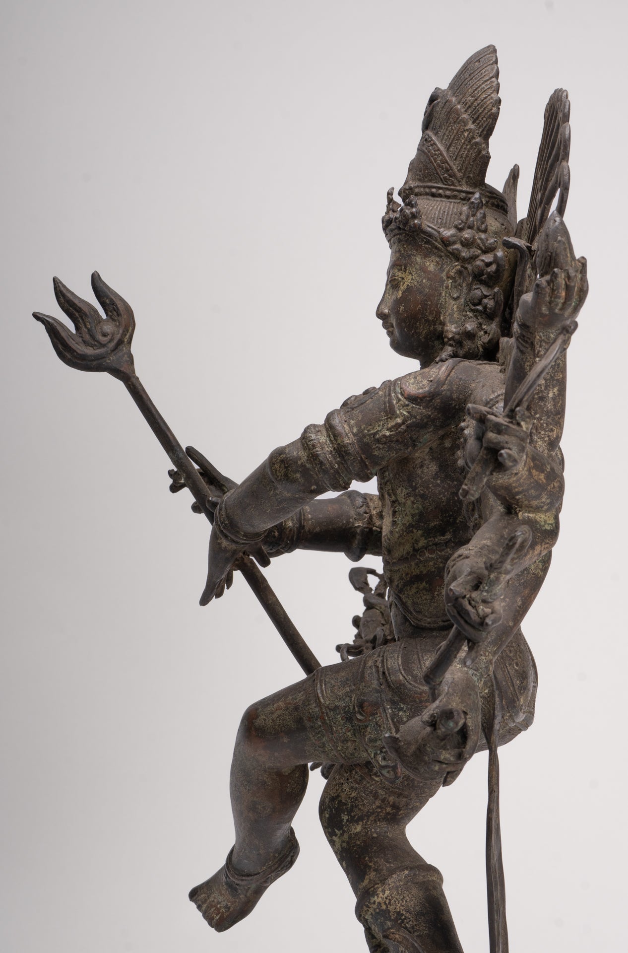 Antique Javanese Style Bronze Dancing Shiva statue as Lord Nataraja - 64cm(26") Tall