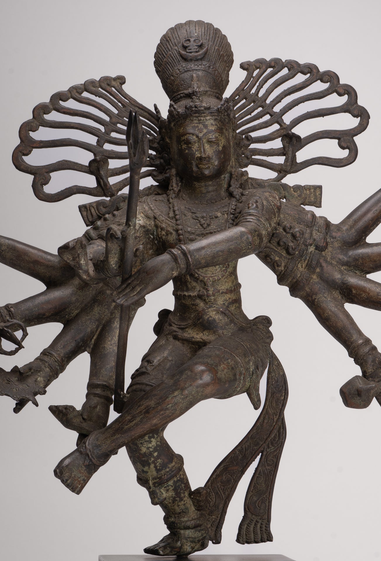 Antique Javanese Style Bronze Dancing Shiva statue as Lord Nataraja - 64cm(26") Tall
