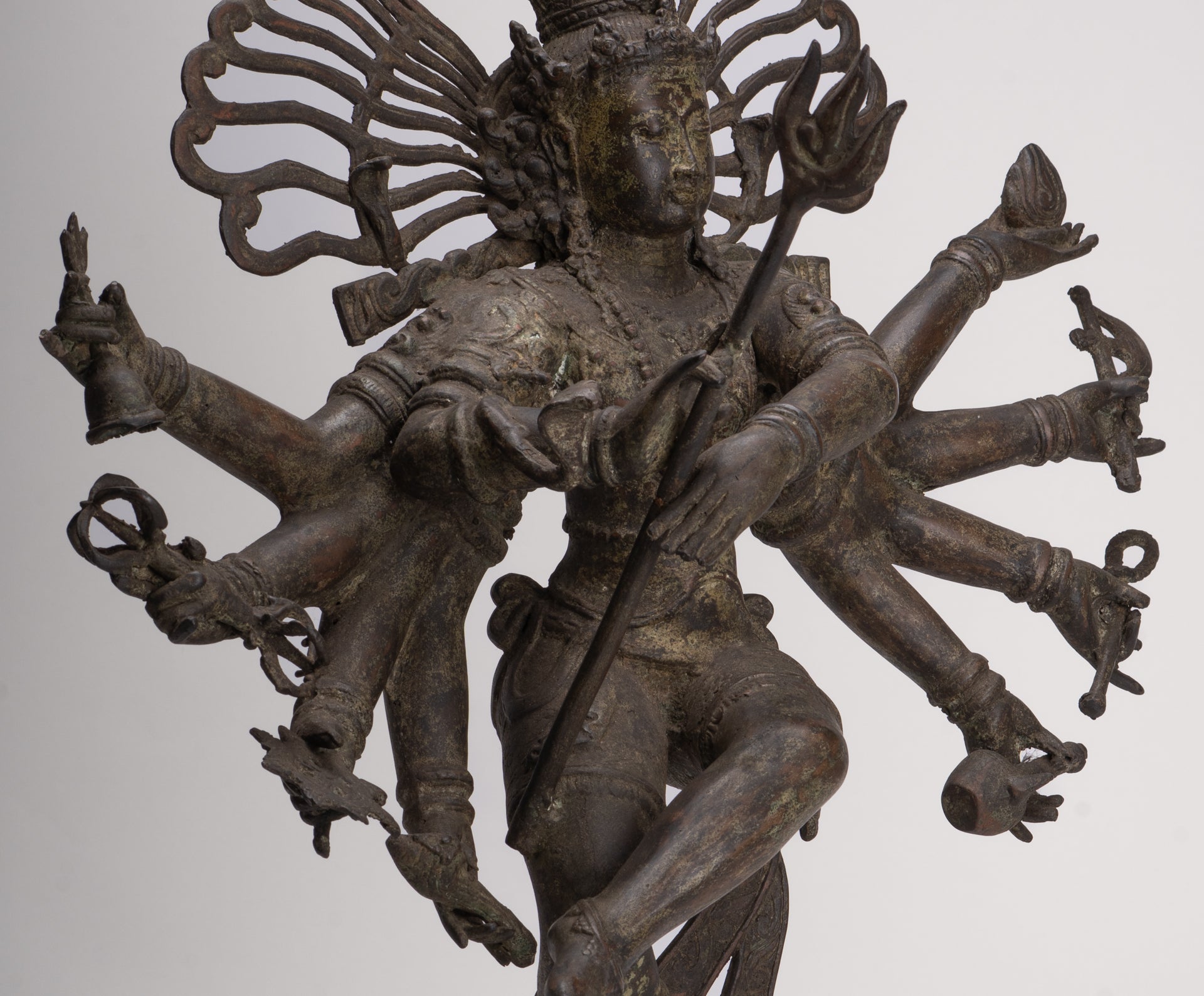 Antique Javanese Style Bronze Dancing Shiva statue as Lord Nataraja - 64cm(26") Tall